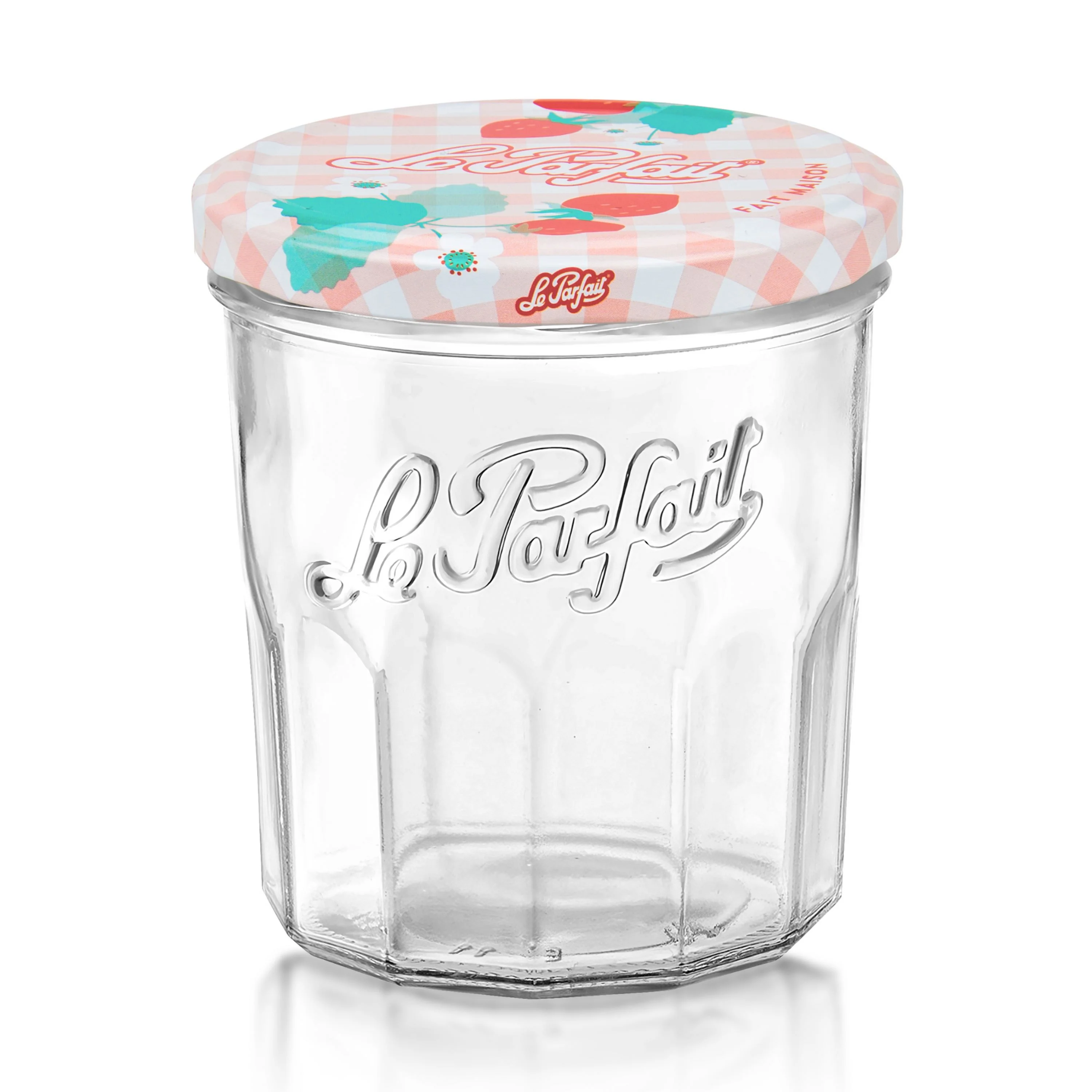 French Jam Jar & Drinking Glass with Metal Lid - Image 14