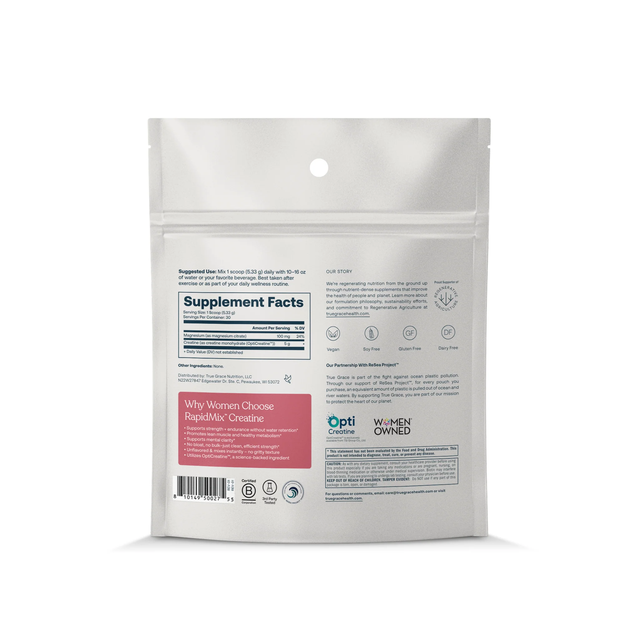 Fuel her RapidMix Creatine + Magnesium Supplement Powder - Image 2