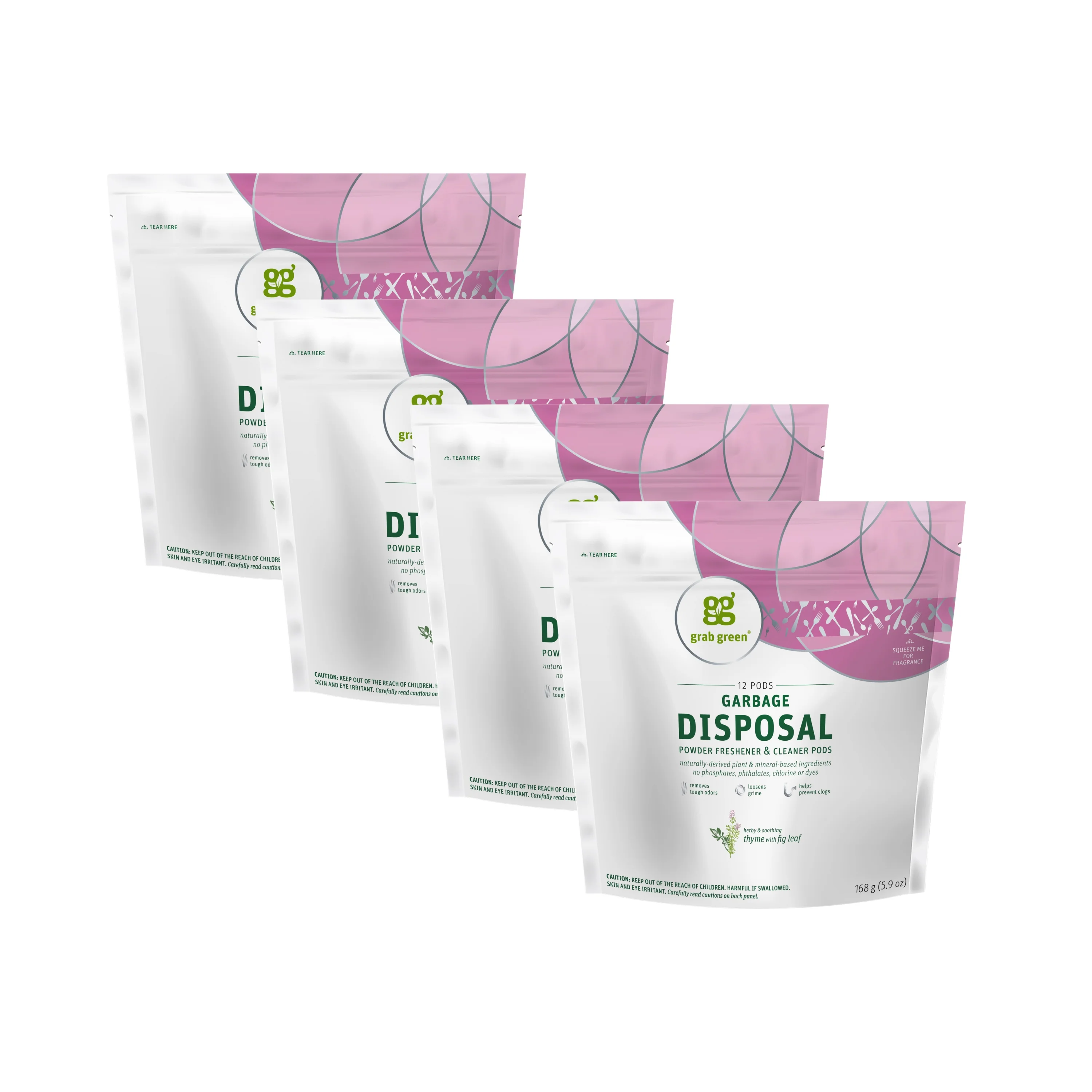 Garbage Disposal Freshener & Cleaner Pods - Thyme with Fig Leaf - Image 4