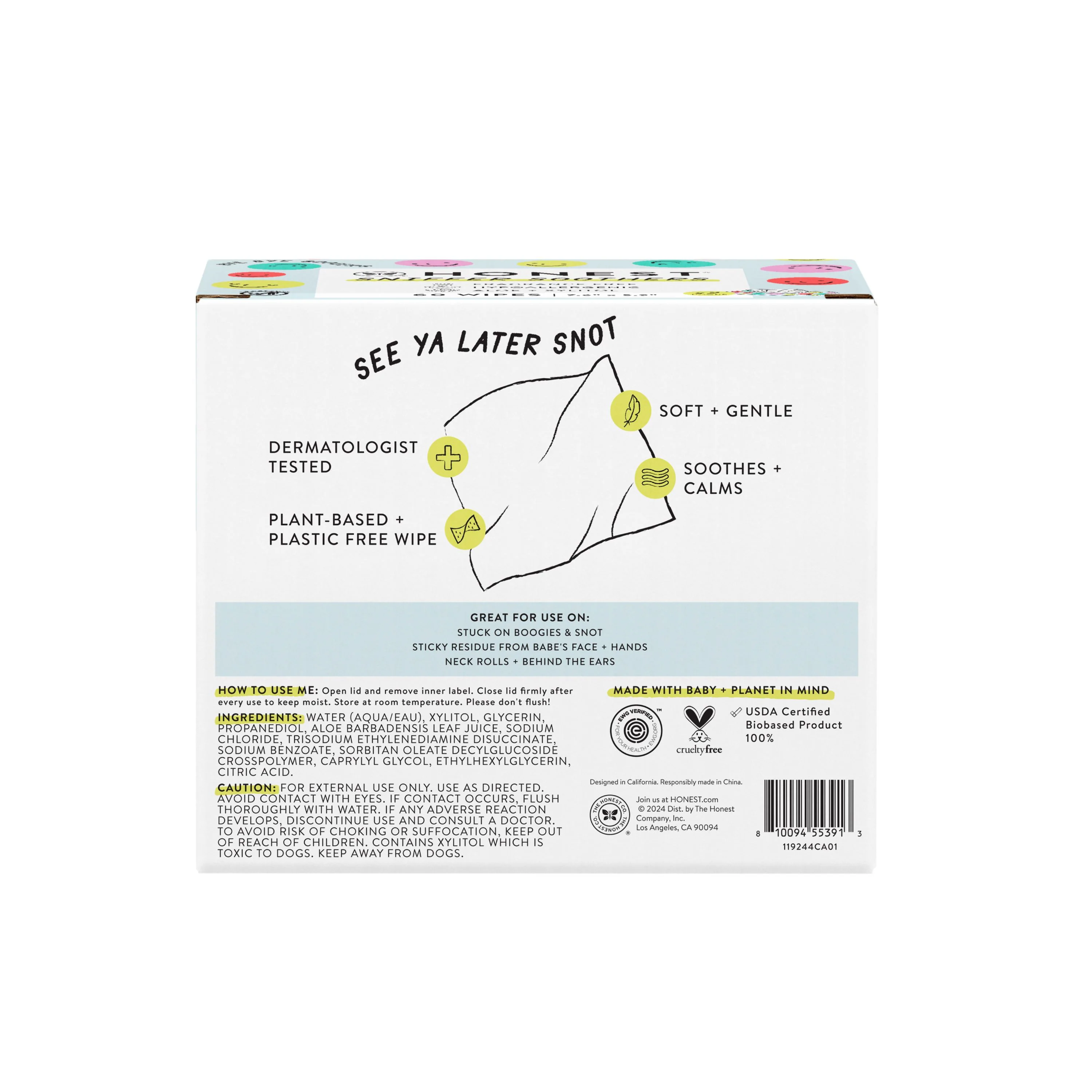 Sniffer Soothers, Gentle Soothing Nose and Face Wipes - Image 3