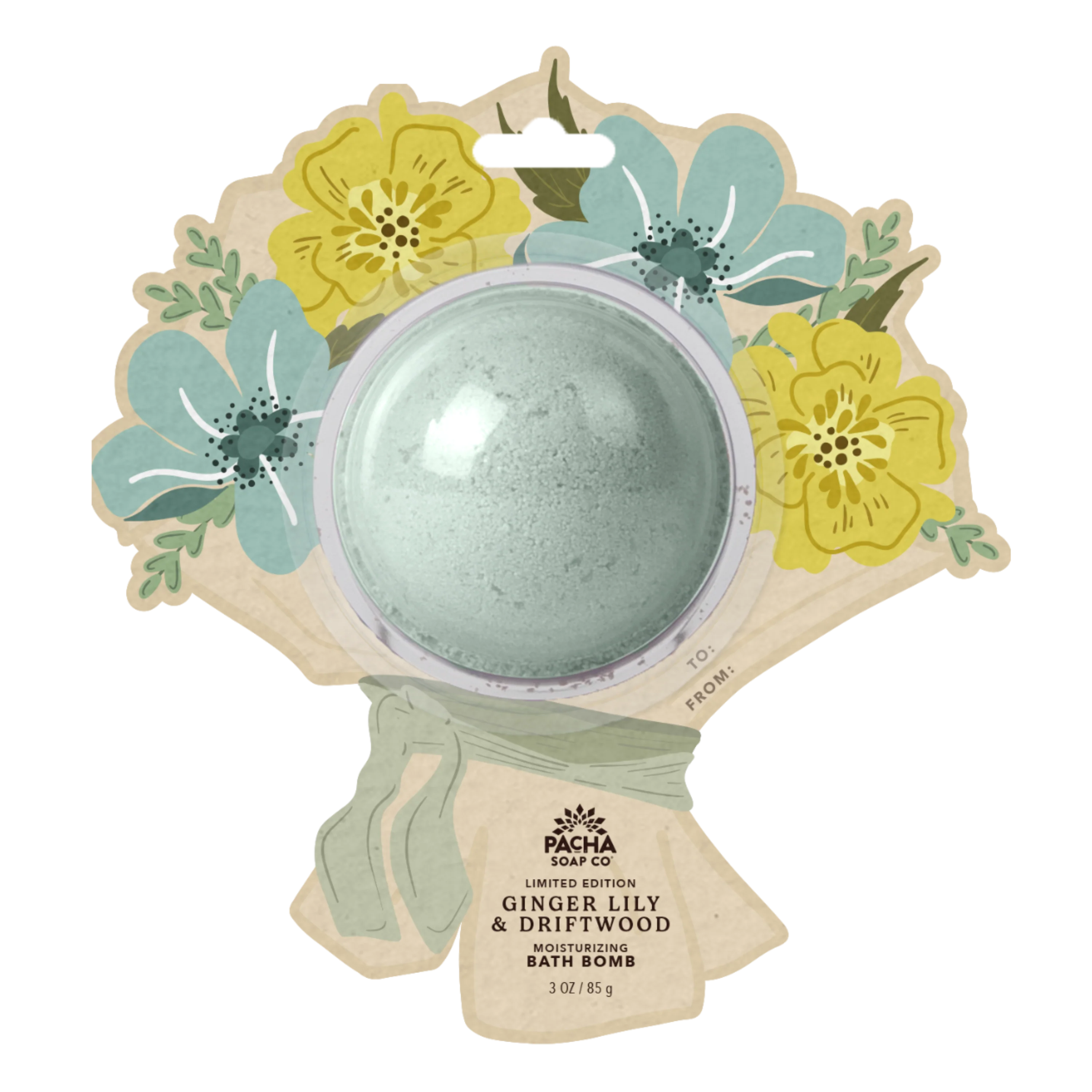 Bath Bomb Card - Ginger Lily & Driftwood