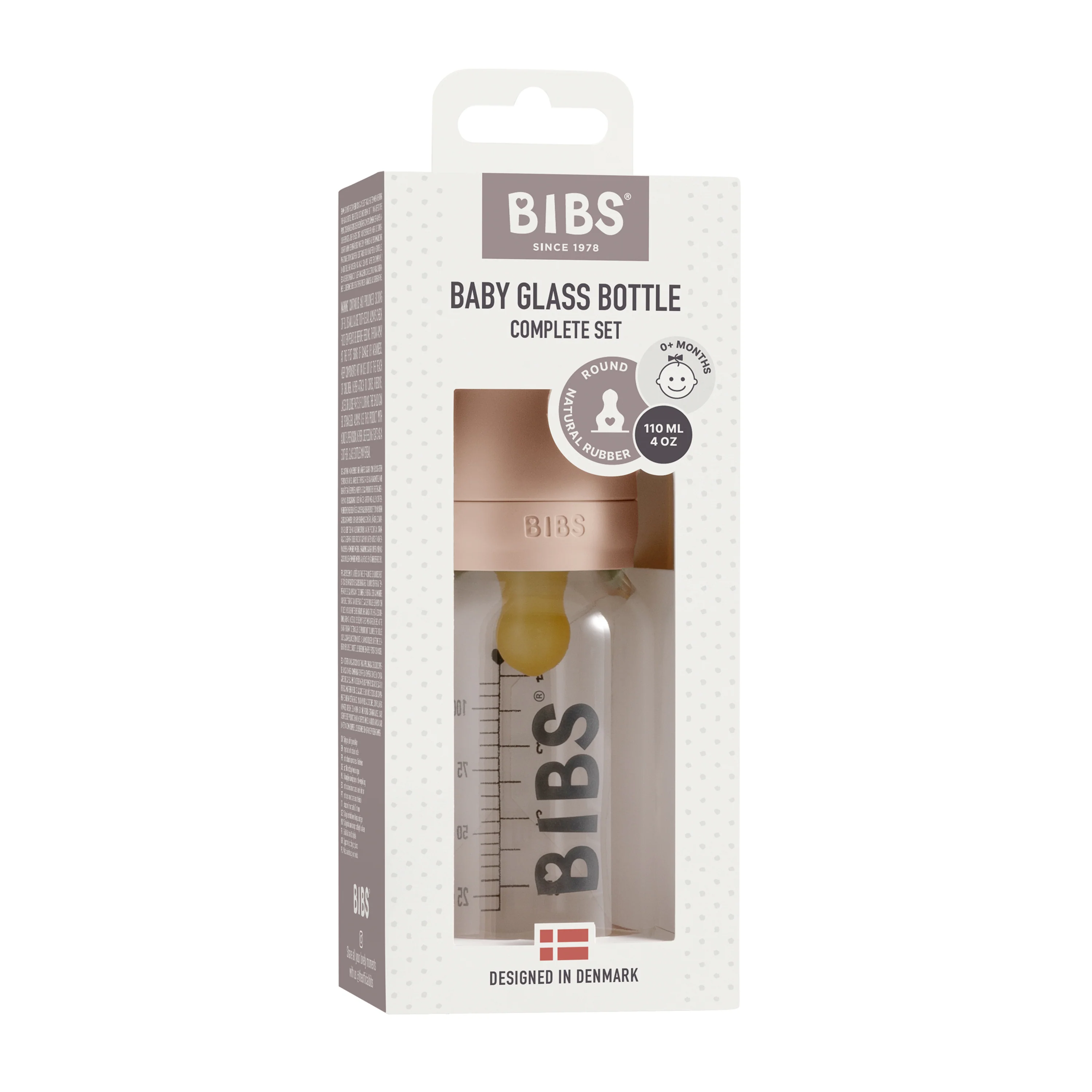 Glass Baby Bottle with Natural Rubber Nipple Set - Slow Flow 0+ Months - Image 14