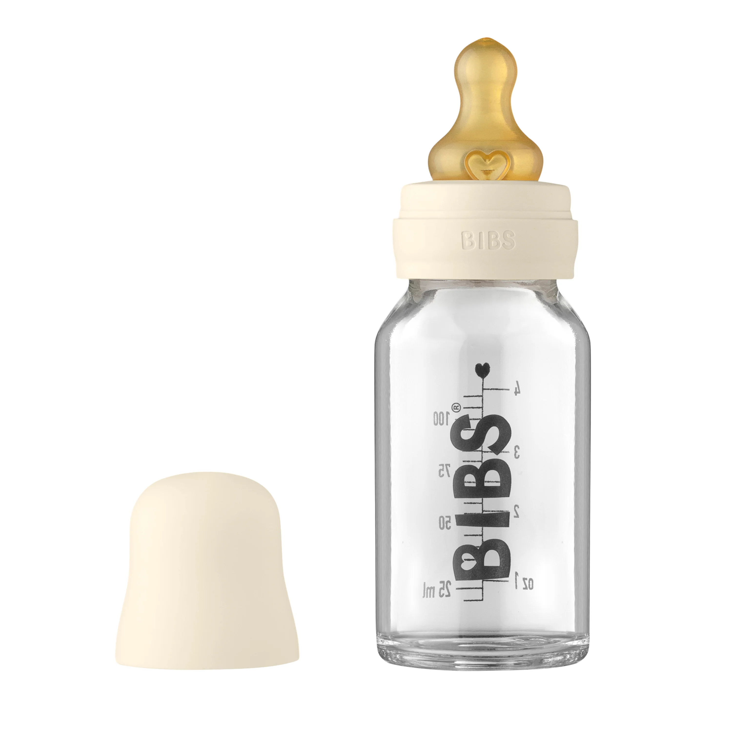 Glass Baby Bottle with Natural Rubber Nipple Set - Slow Flow 0+ Months - Image 15