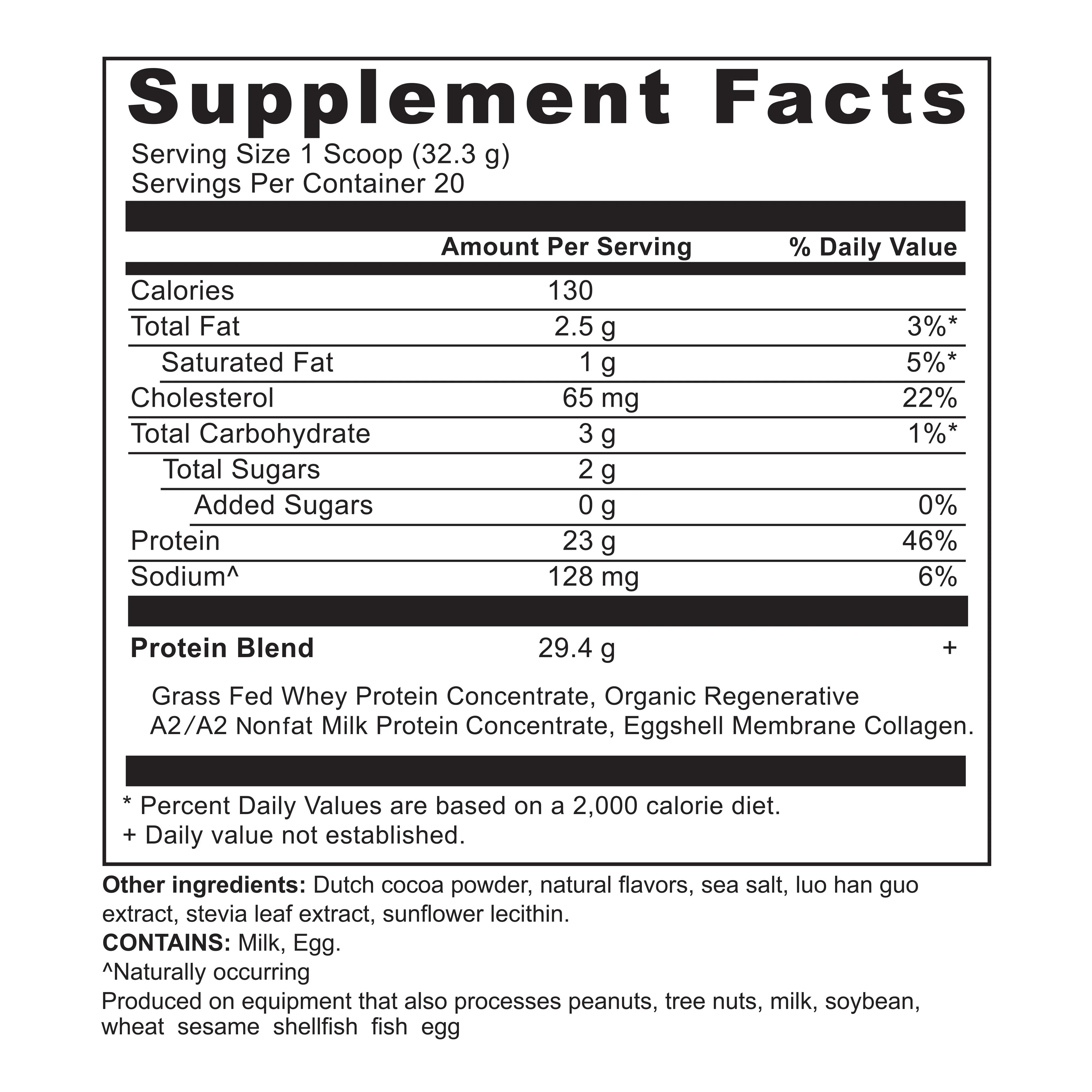 Grassfed Whey Protein, Milk Chocolate Flavor - Image 2