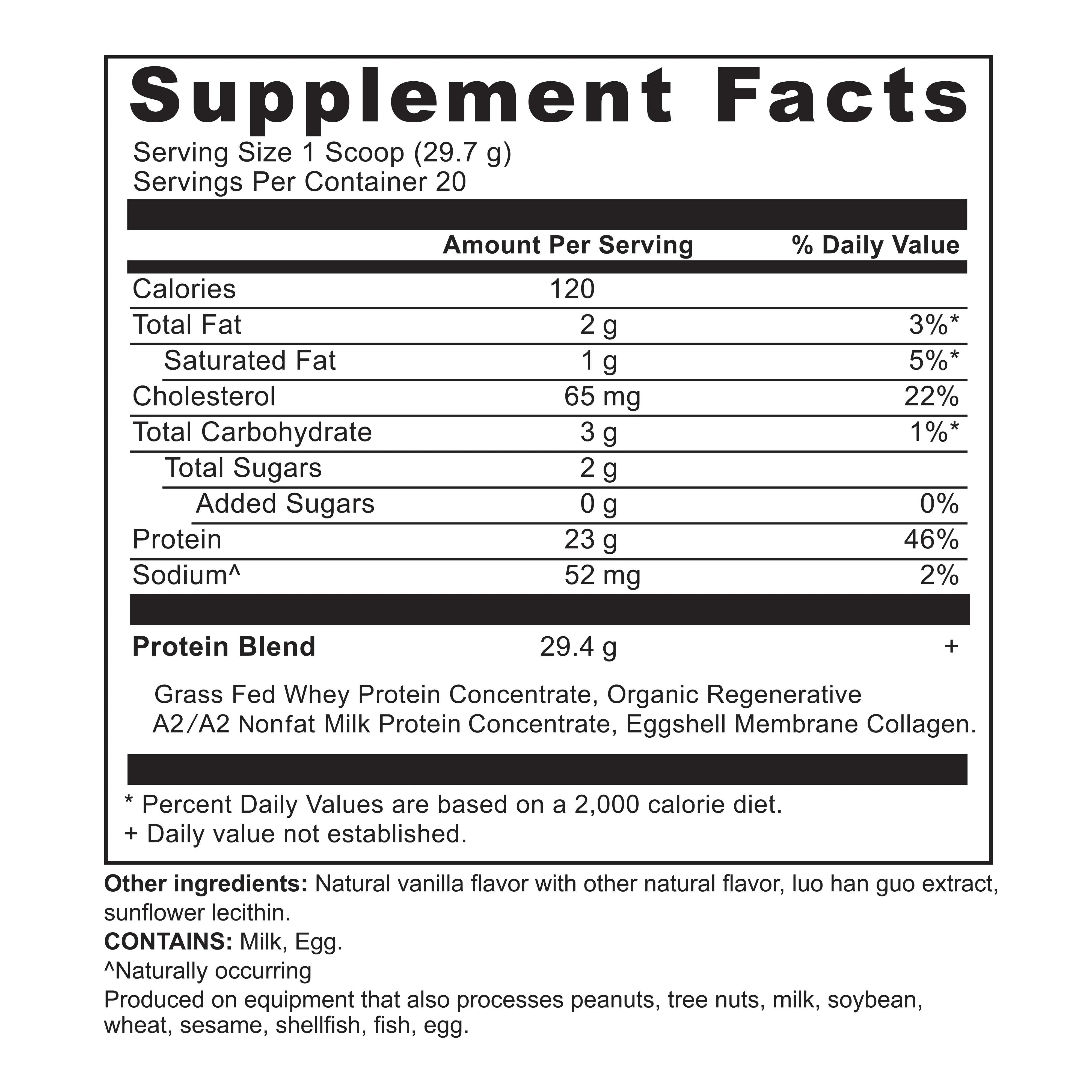 Grassfed Whey Protein, Vanilla Bean Flavor - Image 2