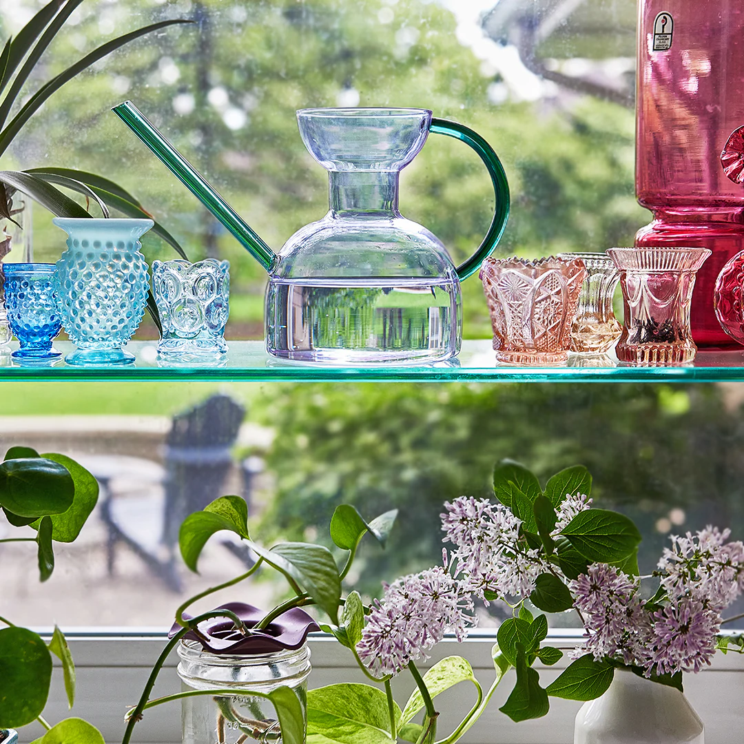 Handcrafted Borosilicate Glass Watering Can - Image 11