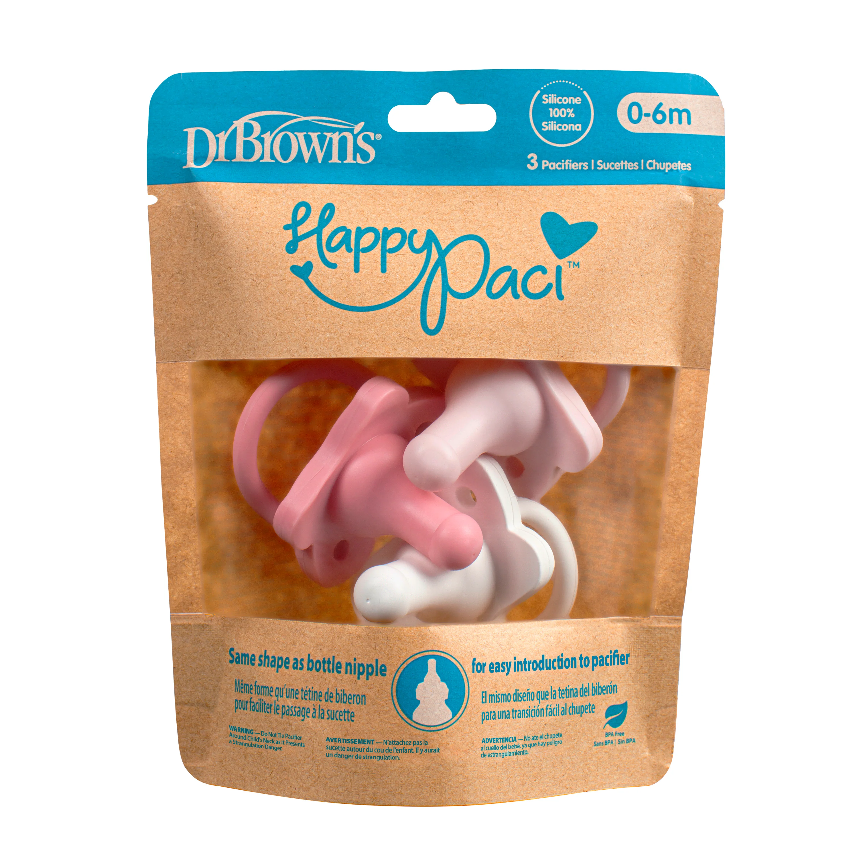 HappyPaci, 100% Silicone Pacifier, 0-6 Months - Image 4