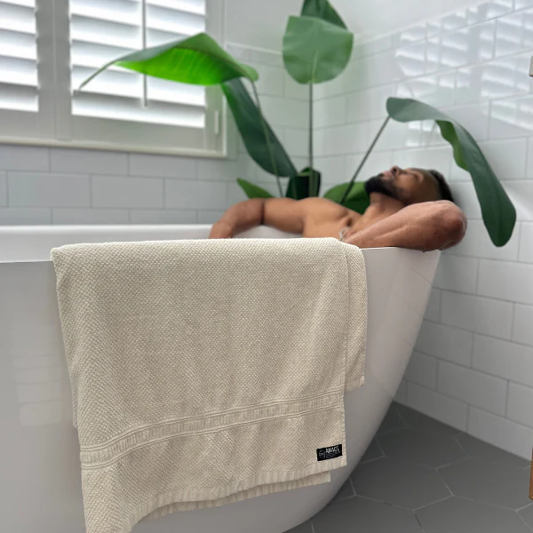 Hemp and Organic Cotton Bath Sheet, 40” x 70” - Image 5