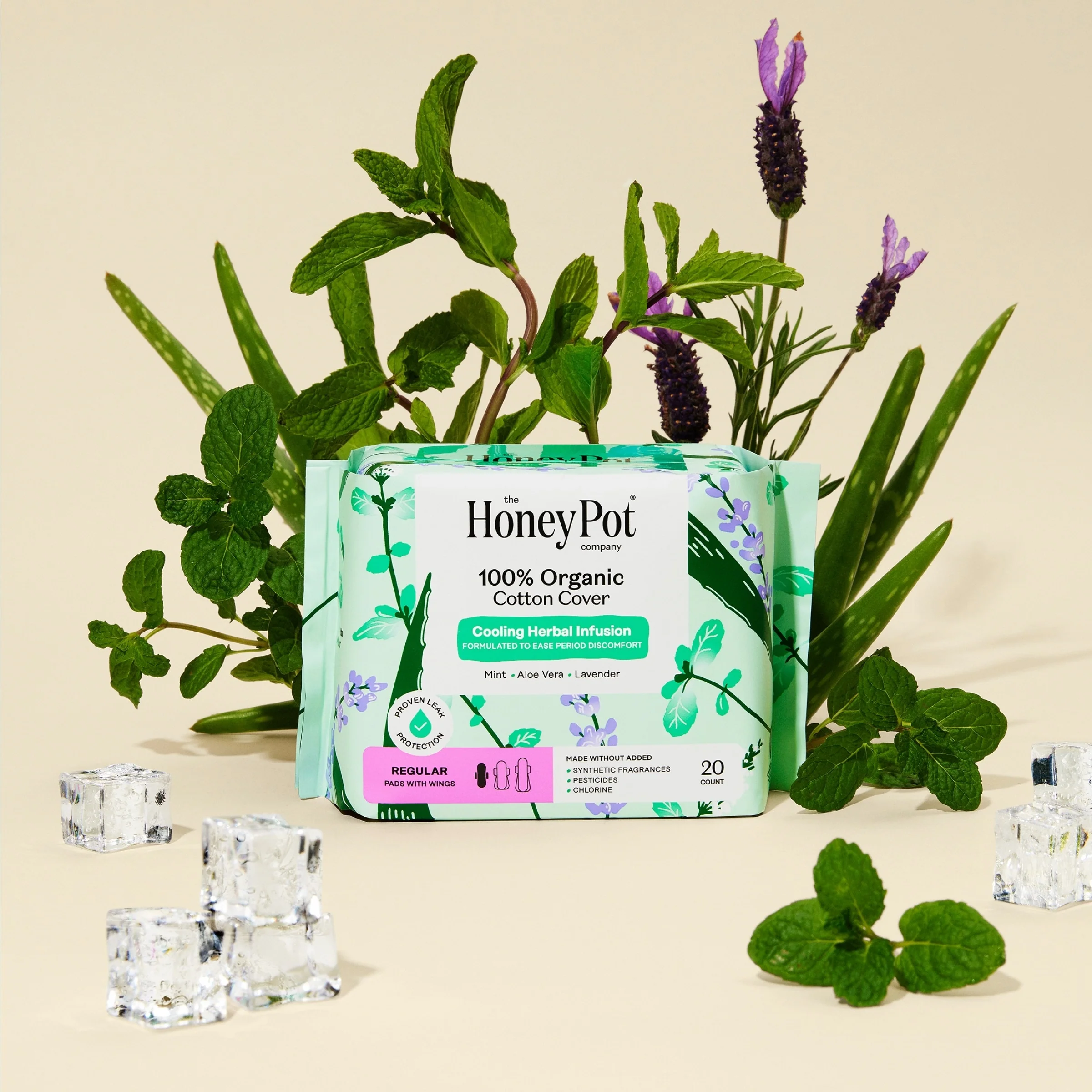 100% Organic Cotton Cover Regular Menstrual Pads - Herbal-Infused - Image 6
