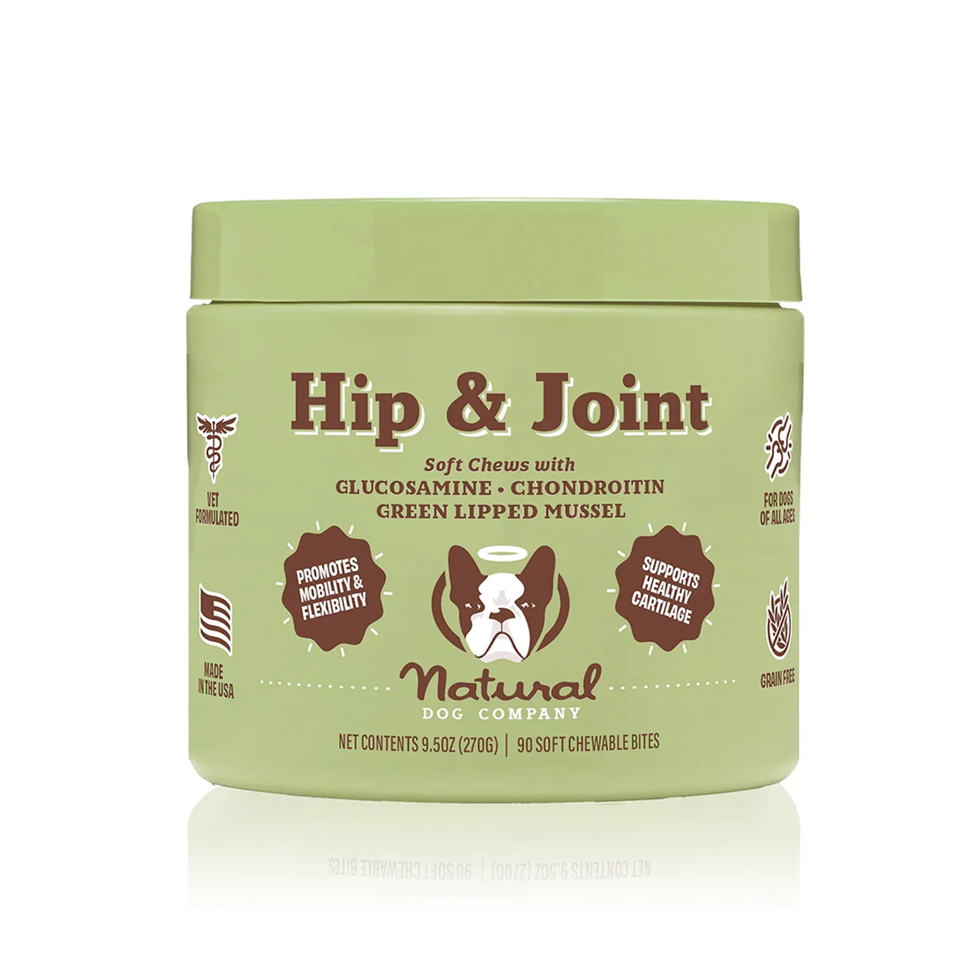 Hip & Joint Supplement for Dog, Soft Chews with Glucosamine & Chondroitin