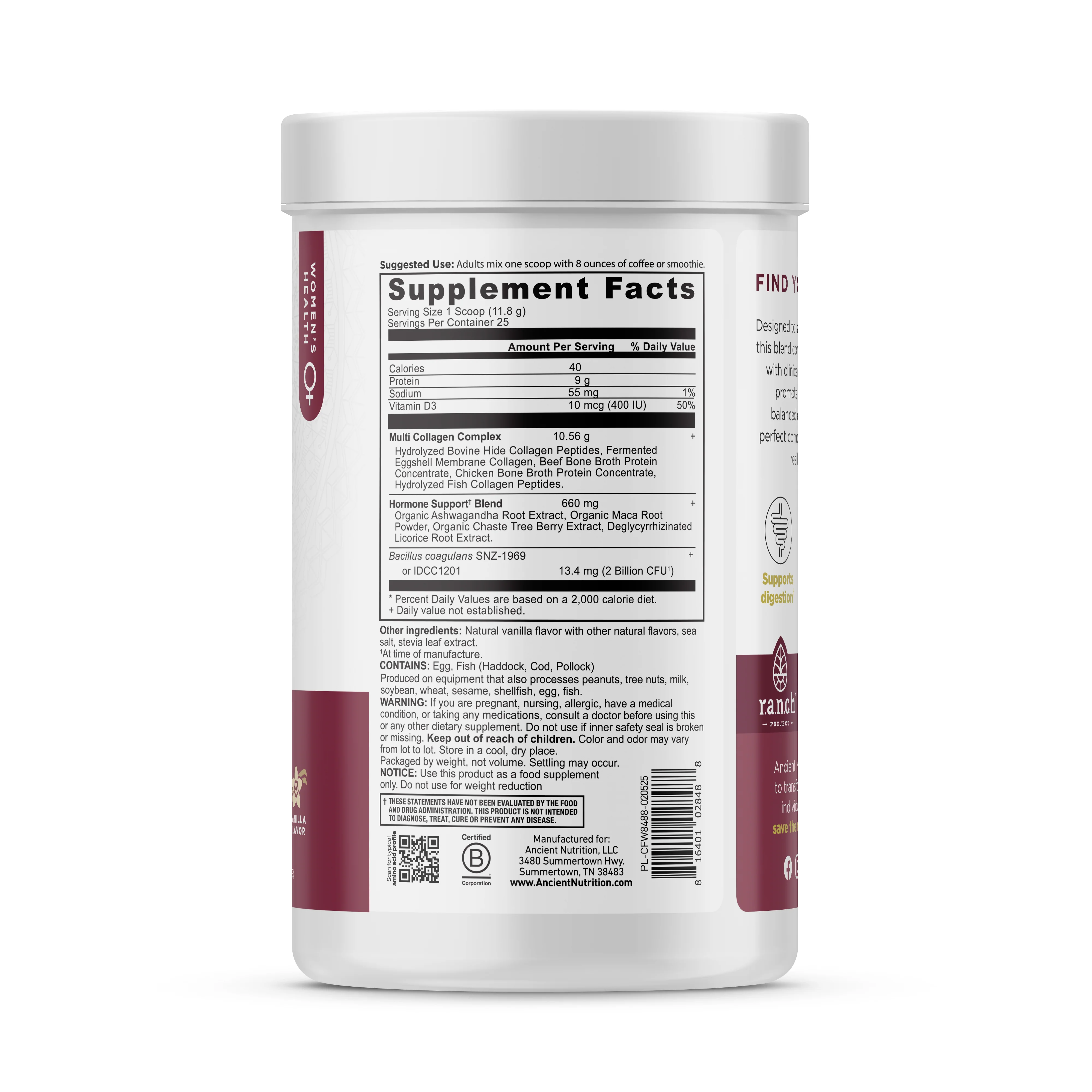 Hormone Balance + Collagen Vanilla Powder - Image 3