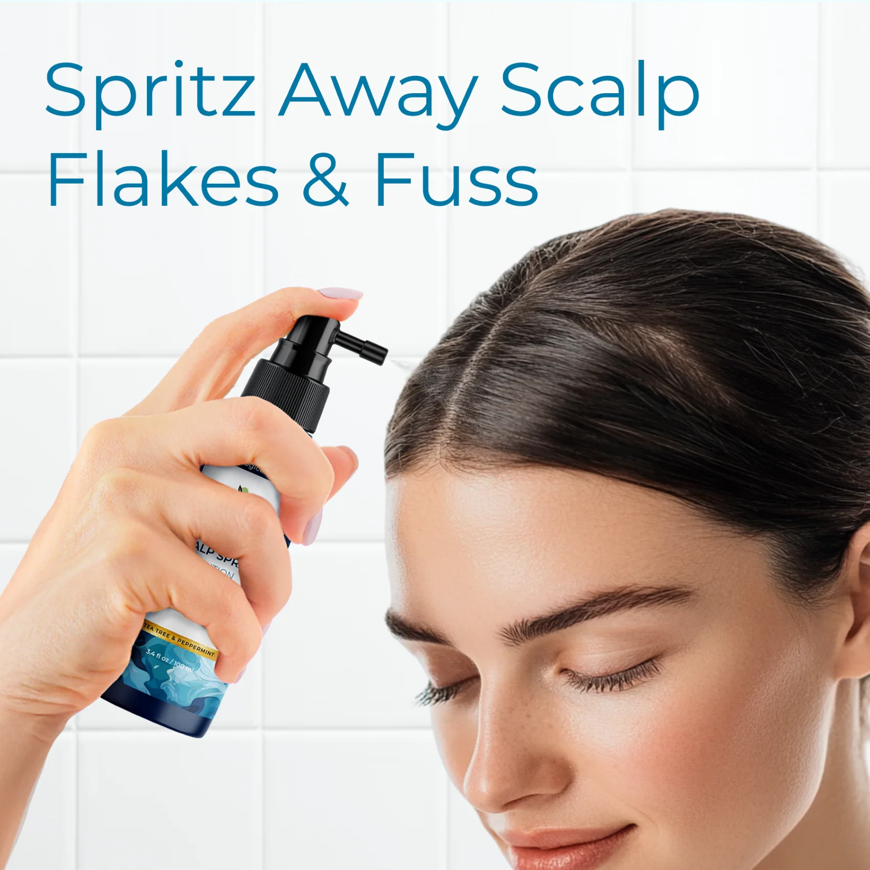 Tea Tree Scalp Spray, Calming Spray for Dry, Itchy or Flaky Scalp - Image 2