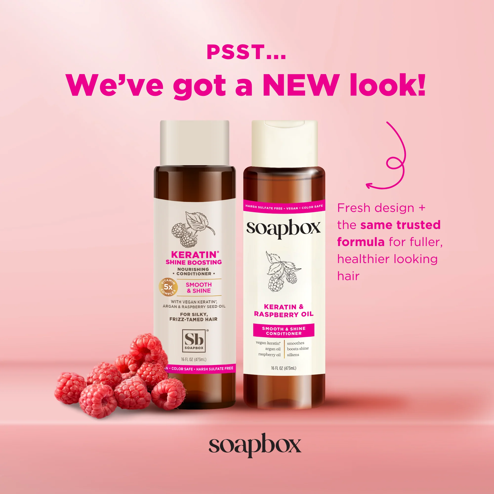 Vegan Keratin & Raspberry Seed Oil Smoothing Conditioner - Image 2