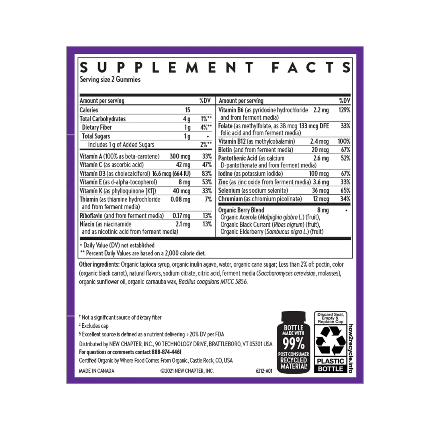 Kid's Multivitamin Gummies, Nutrient Packed & Less Sugar, Berry Citrus Flavored - Image 2