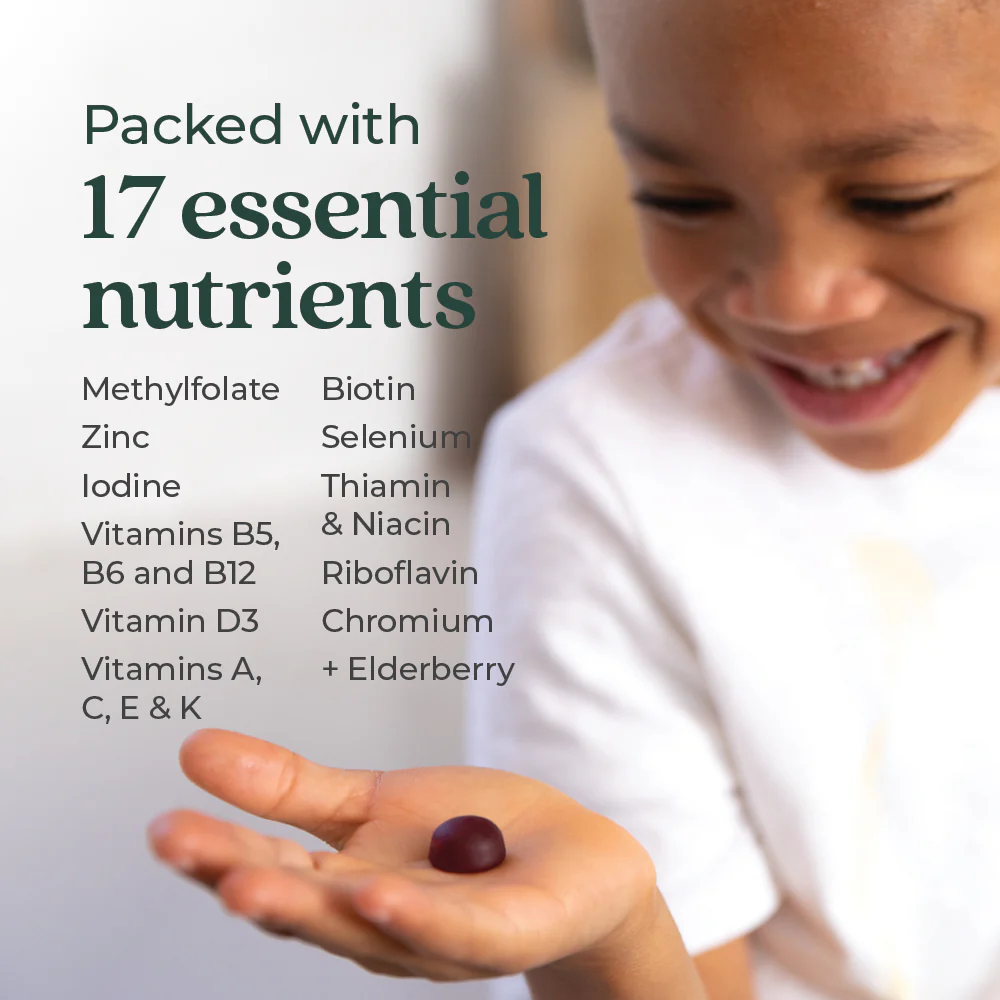 Kid's Multivitamin Gummies, Nutrient Packed & Less Sugar, Berry Citrus Flavored - Image 7
