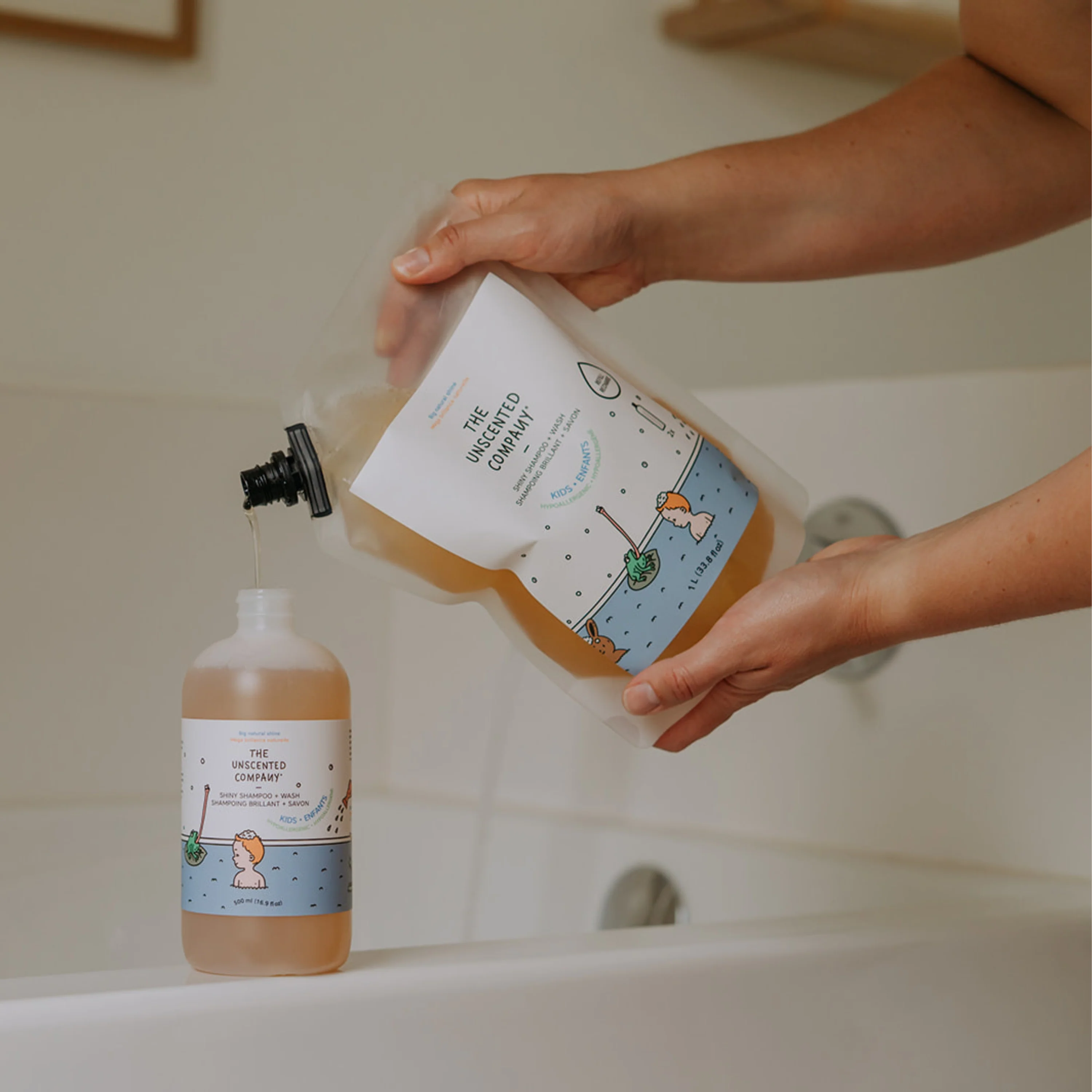 Kids Shiny Shampoo + Wash Refill Bag - Image 2