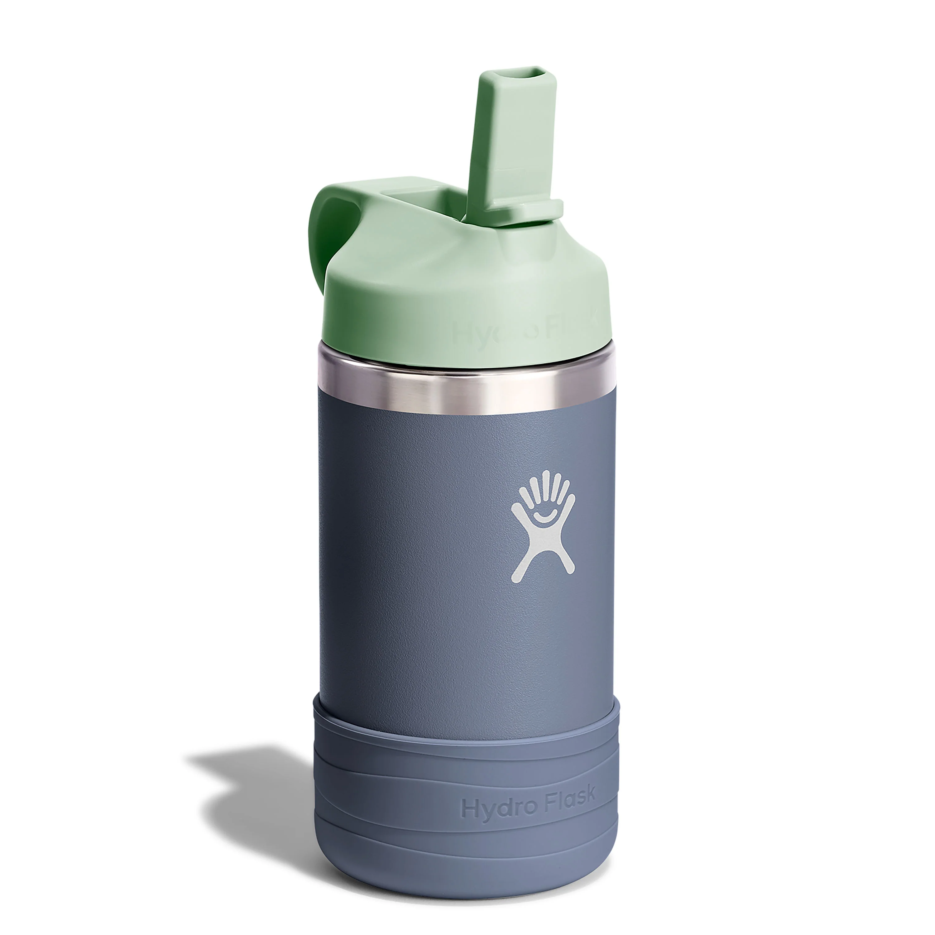 Kids Stainless Steel Wide Mouth Bottle with Straw Cap & Boot, 12 oz - Image 11