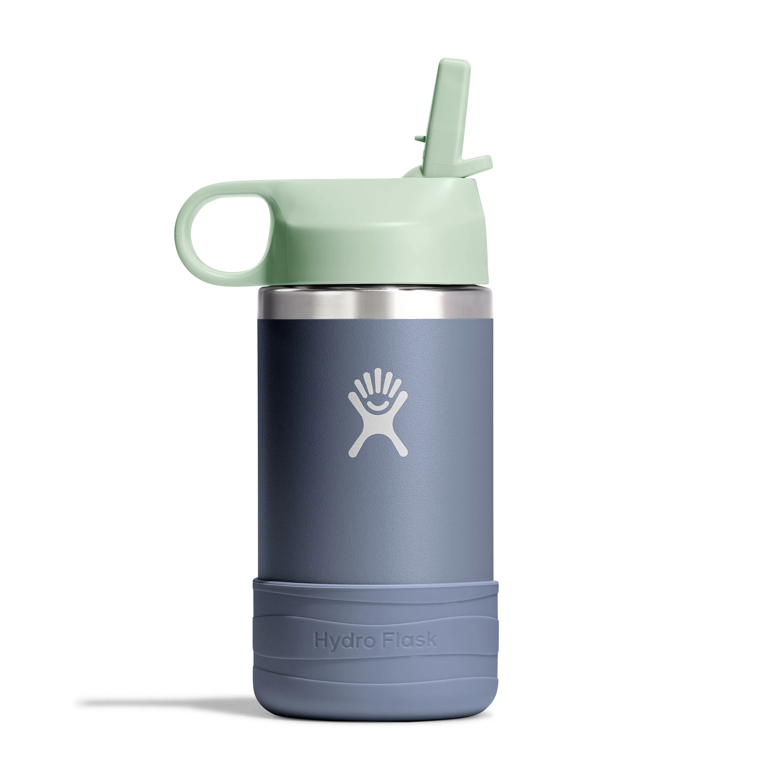 Kids Stainless Steel Wide Mouth Bottle with Straw Cap & Boot, 12 oz - Image 13