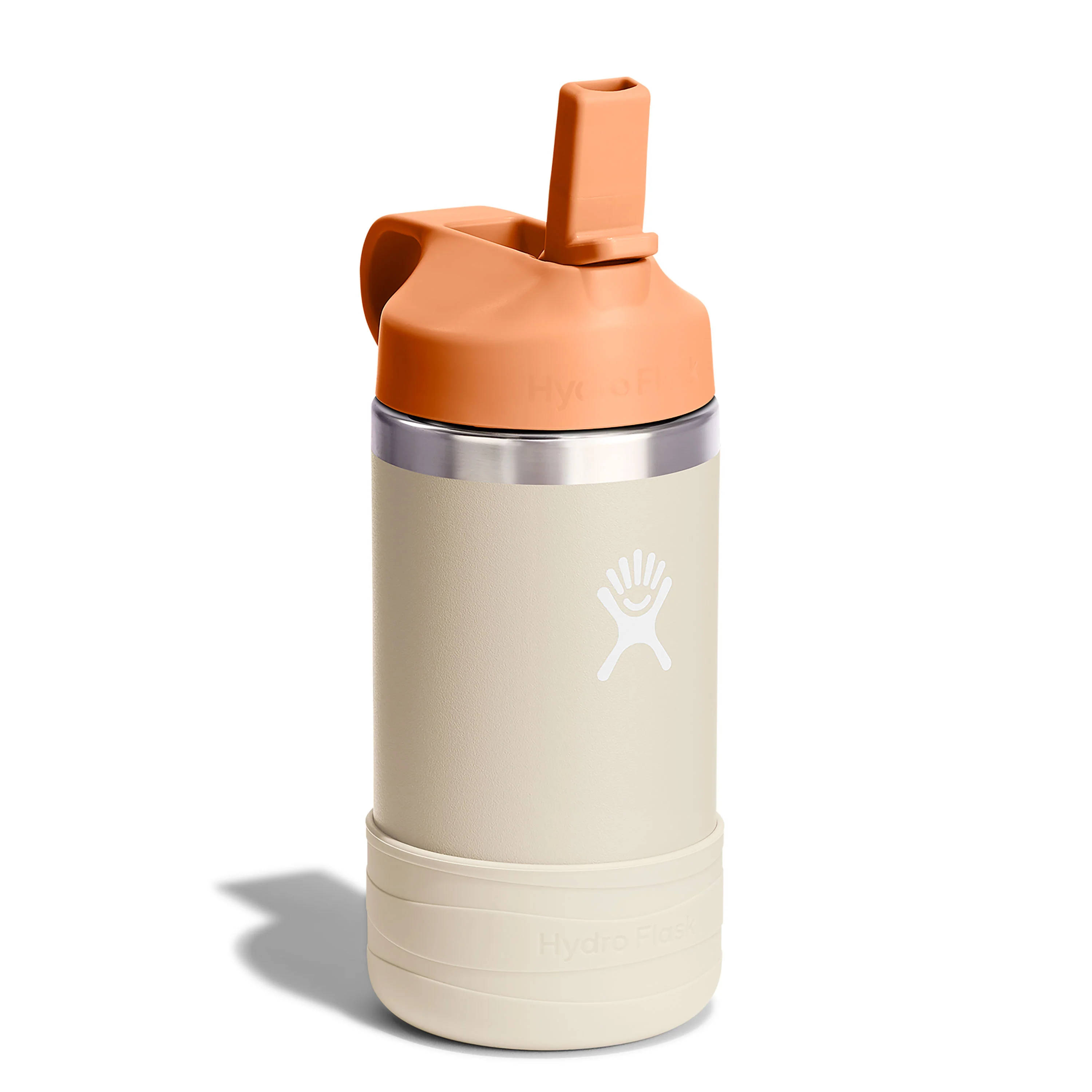 Kids Stainless Steel Wide Mouth Bottle with Straw Cap & Boot, 12 oz - Image 3