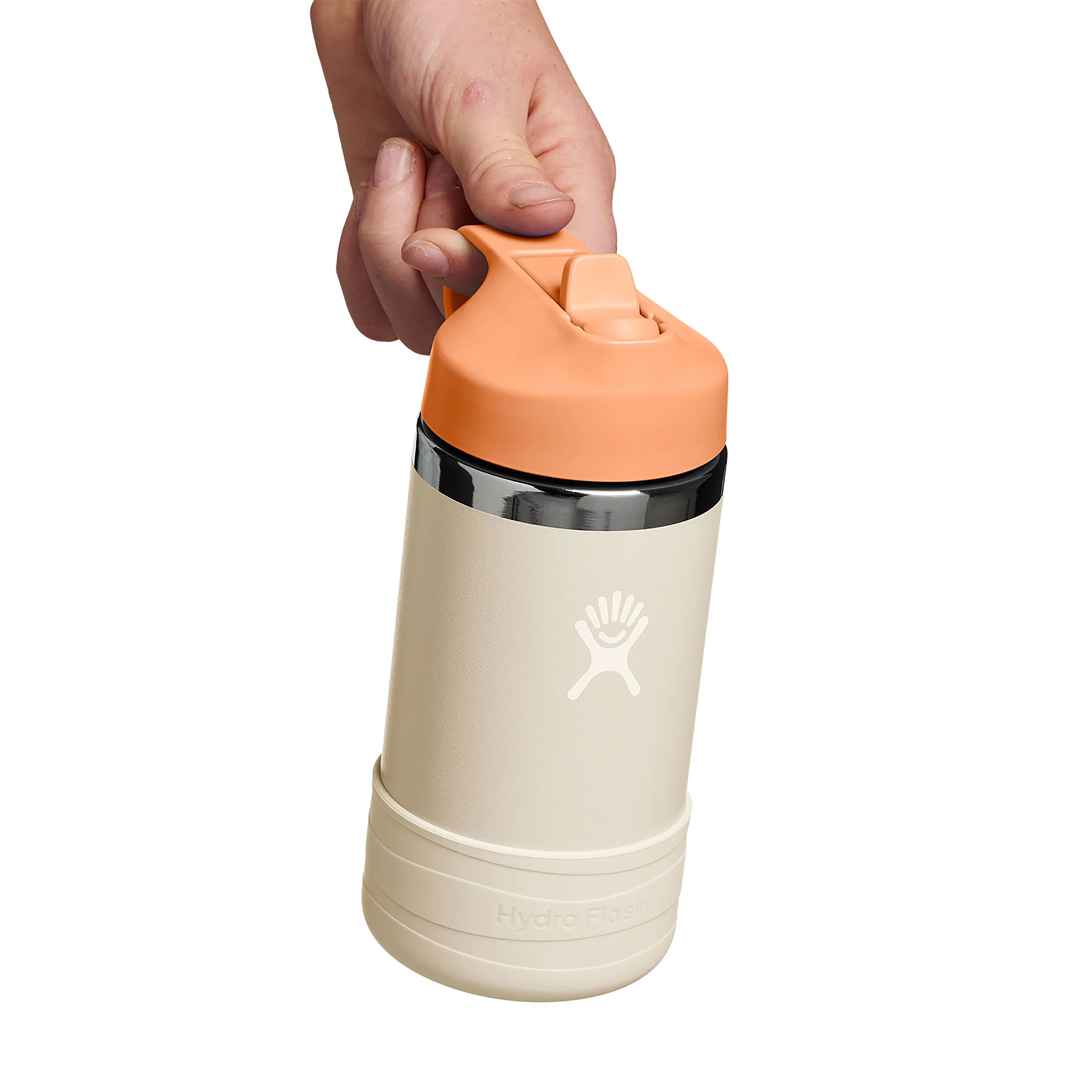 Kids Stainless Steel Wide Mouth Bottle with Straw Cap & Boot, 12 oz - Image 4