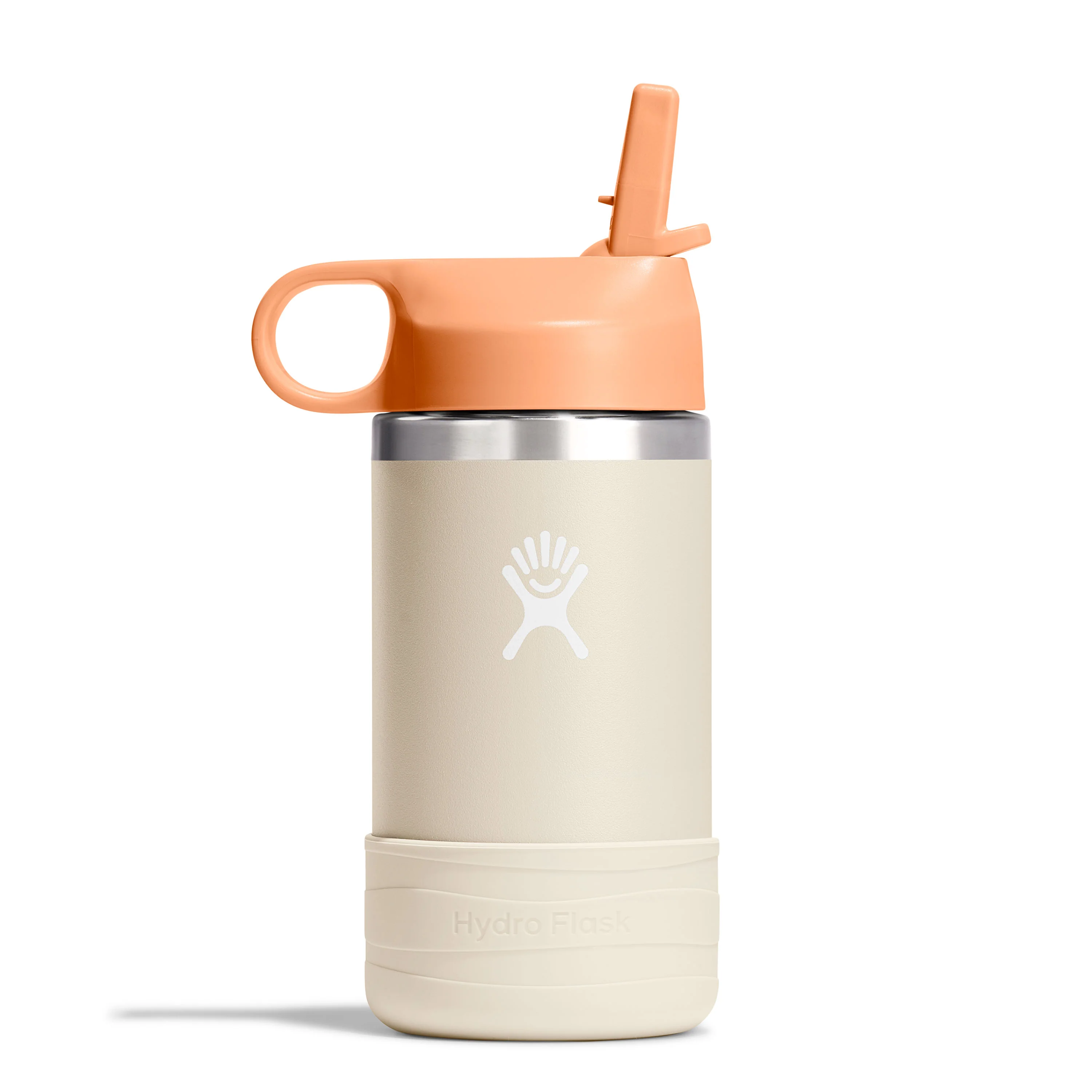 Kids Stainless Steel Wide Mouth Bottle with Straw Cap & Boot, 12 oz - Image 5