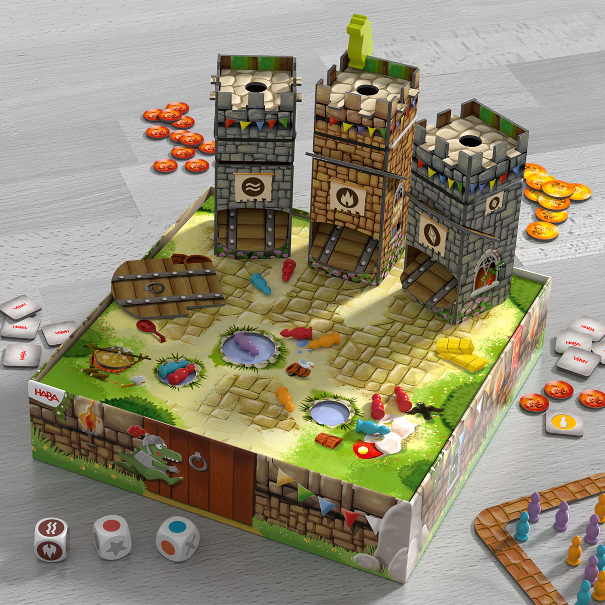 Knuckling Knights 3D Board Game - Dragon Spectacle, 4+ Years - Image 9