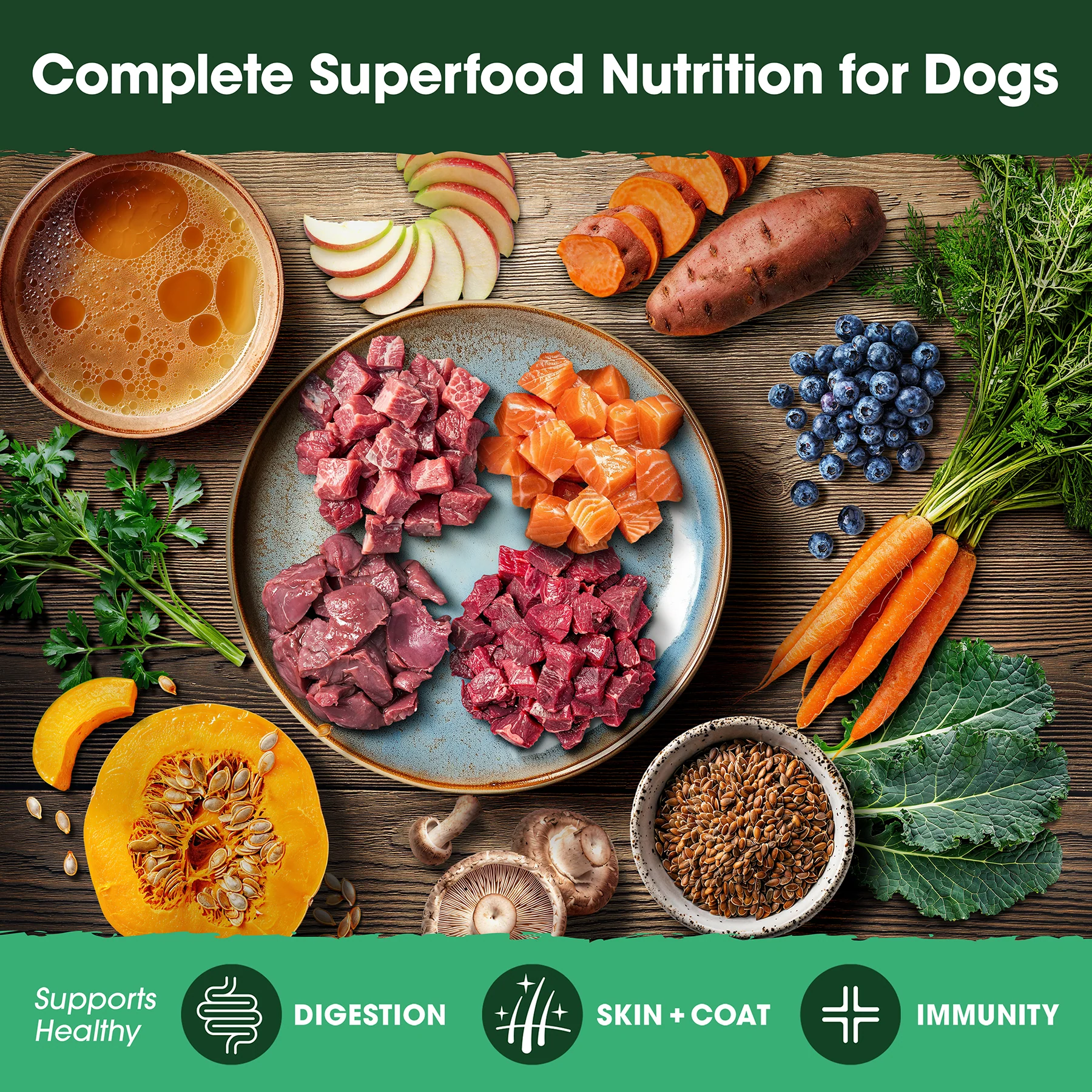 Lamb, Venison & Bone Broth Recipe, Food, Topper, and Mixer for Dogs - Image 8