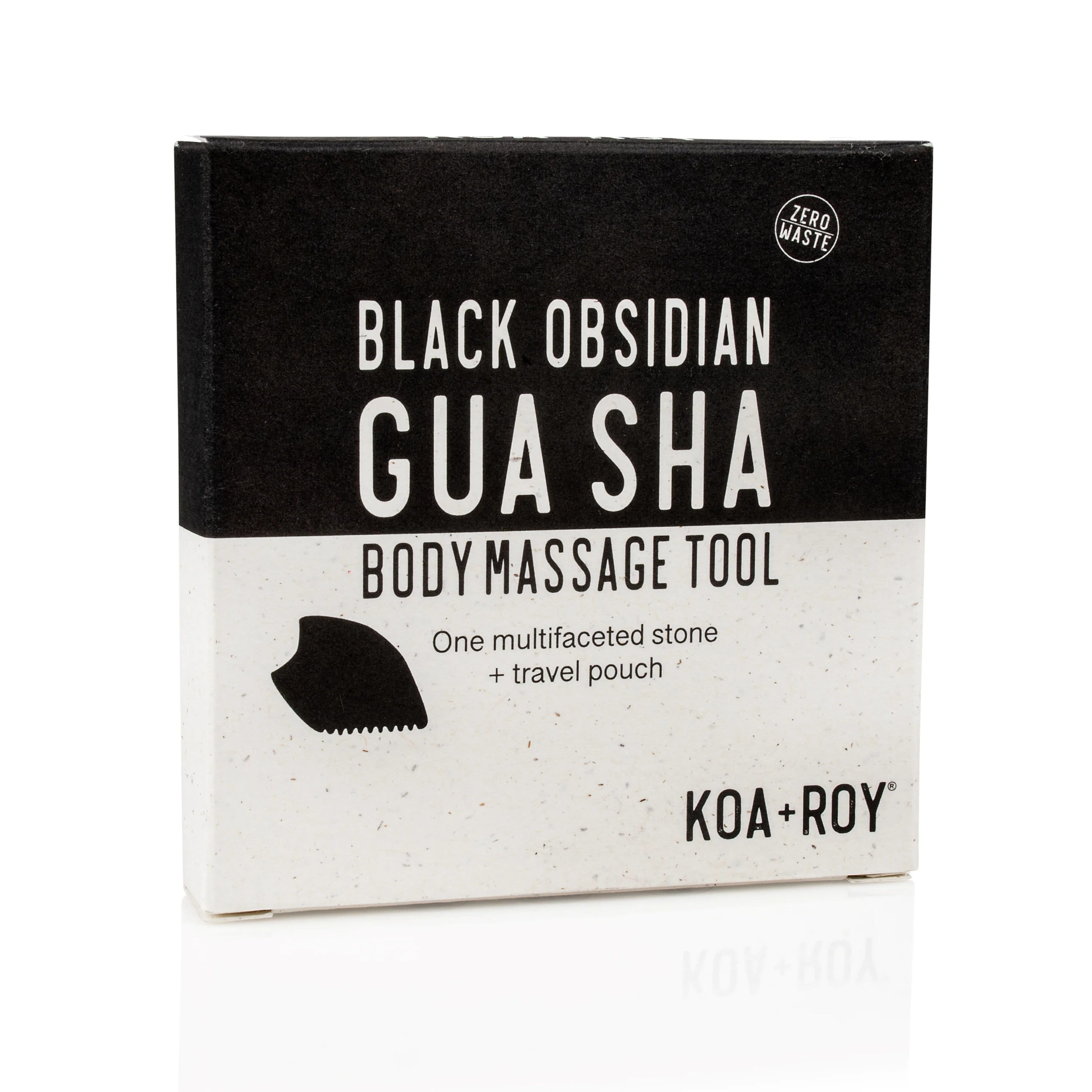 Large Black Obsidian Body Gua Sha Tool - Image 9