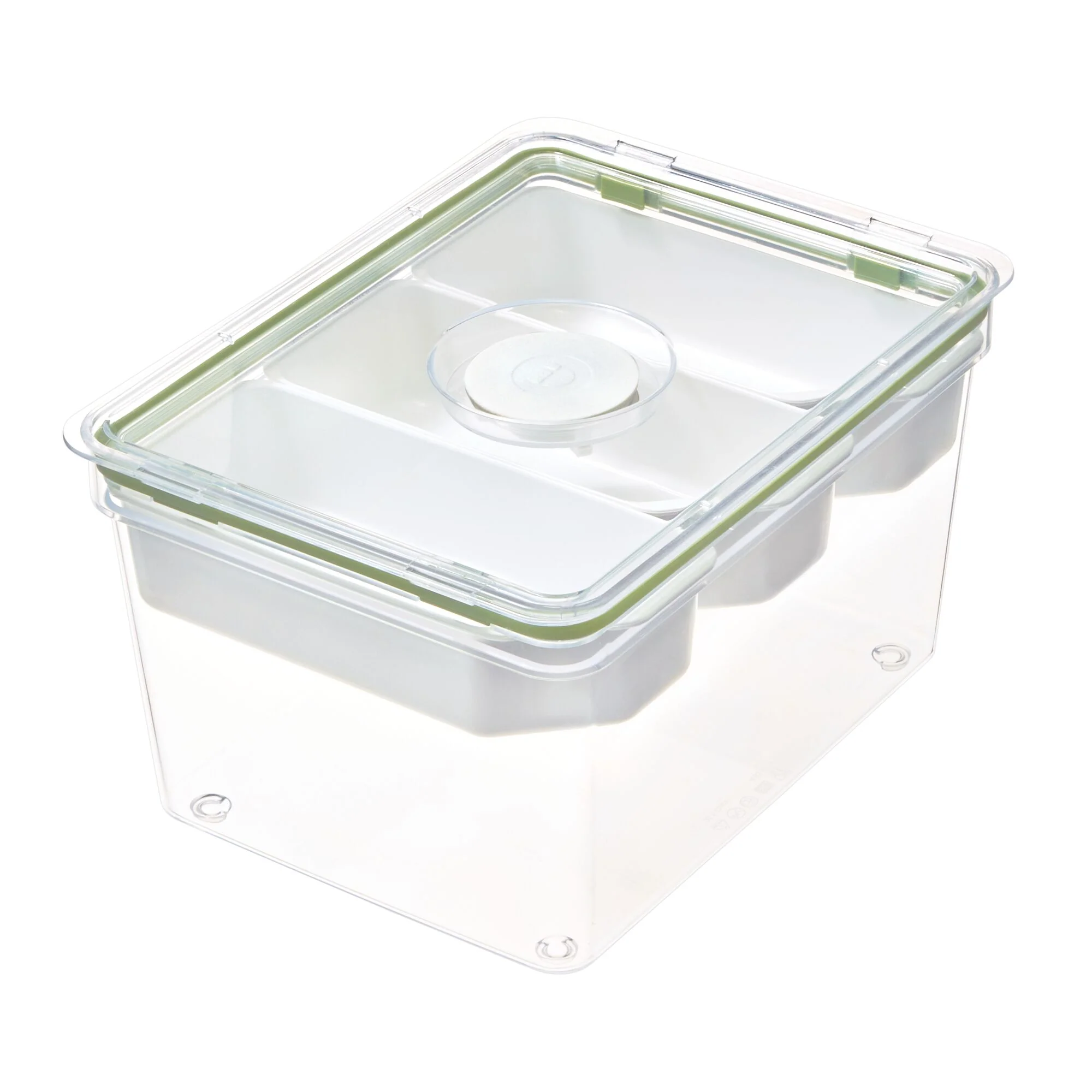 Large Produce Bin with 3 Dividers made with Recycled Plastic - Image 4
