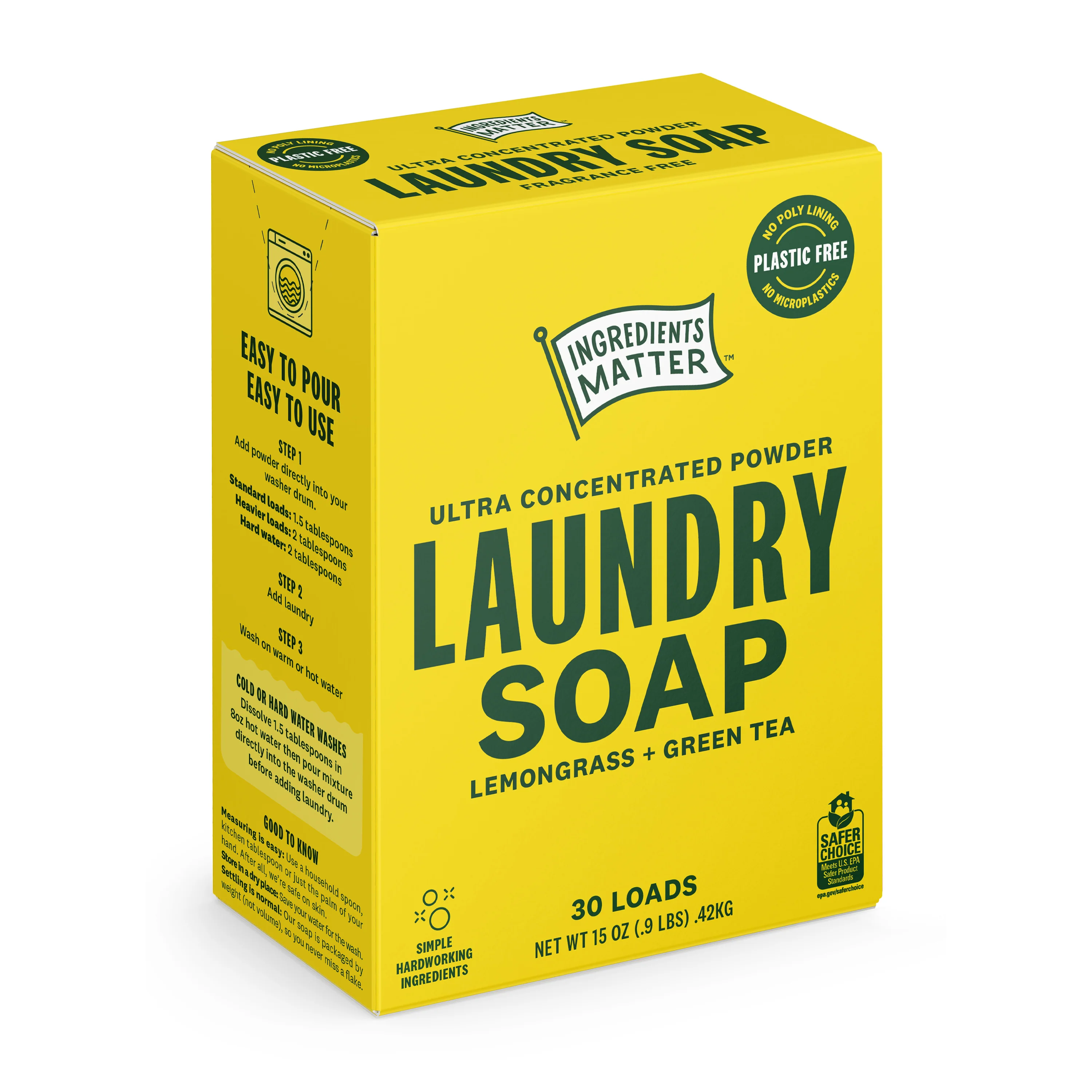Laundry Soap Powder, Ultra Concentrated - 30 Loads - Image 4