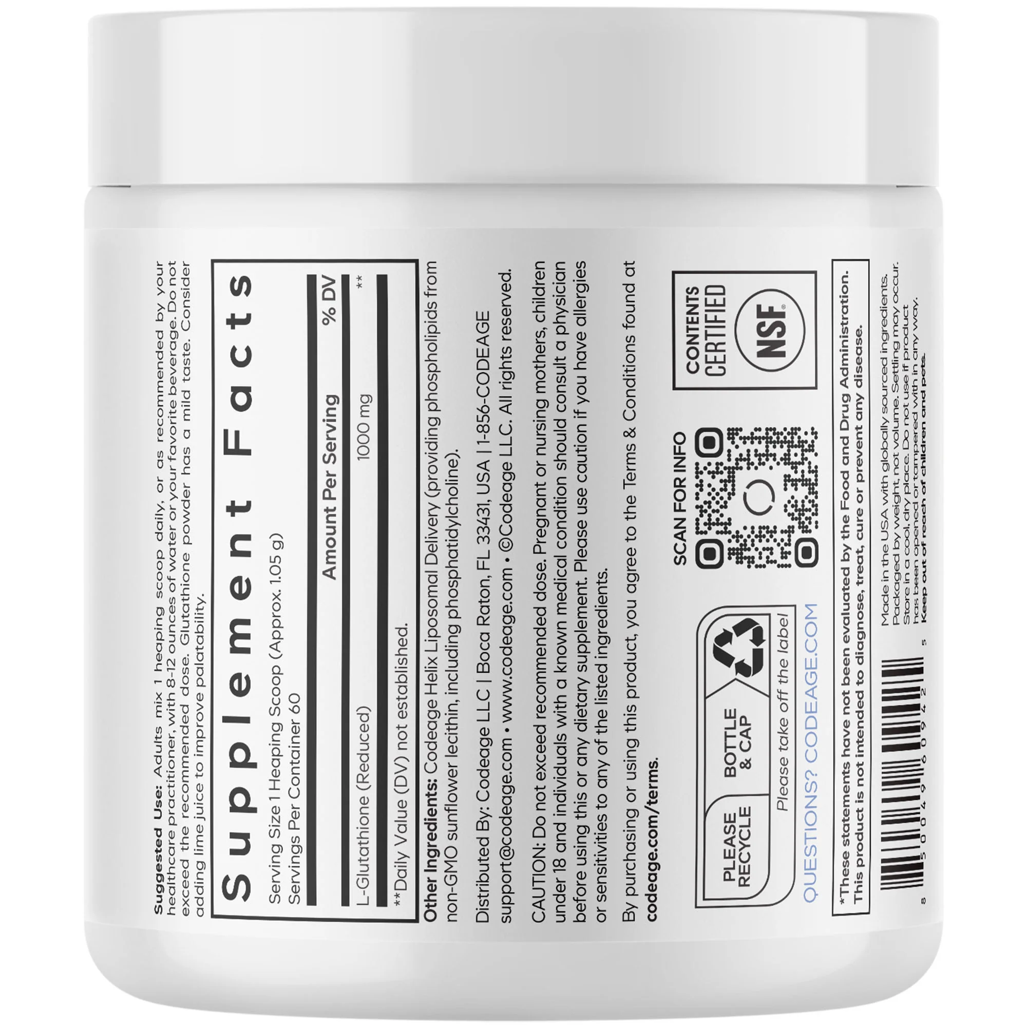 Liposomal Glutathione Powder, 1000 mg - Image 3