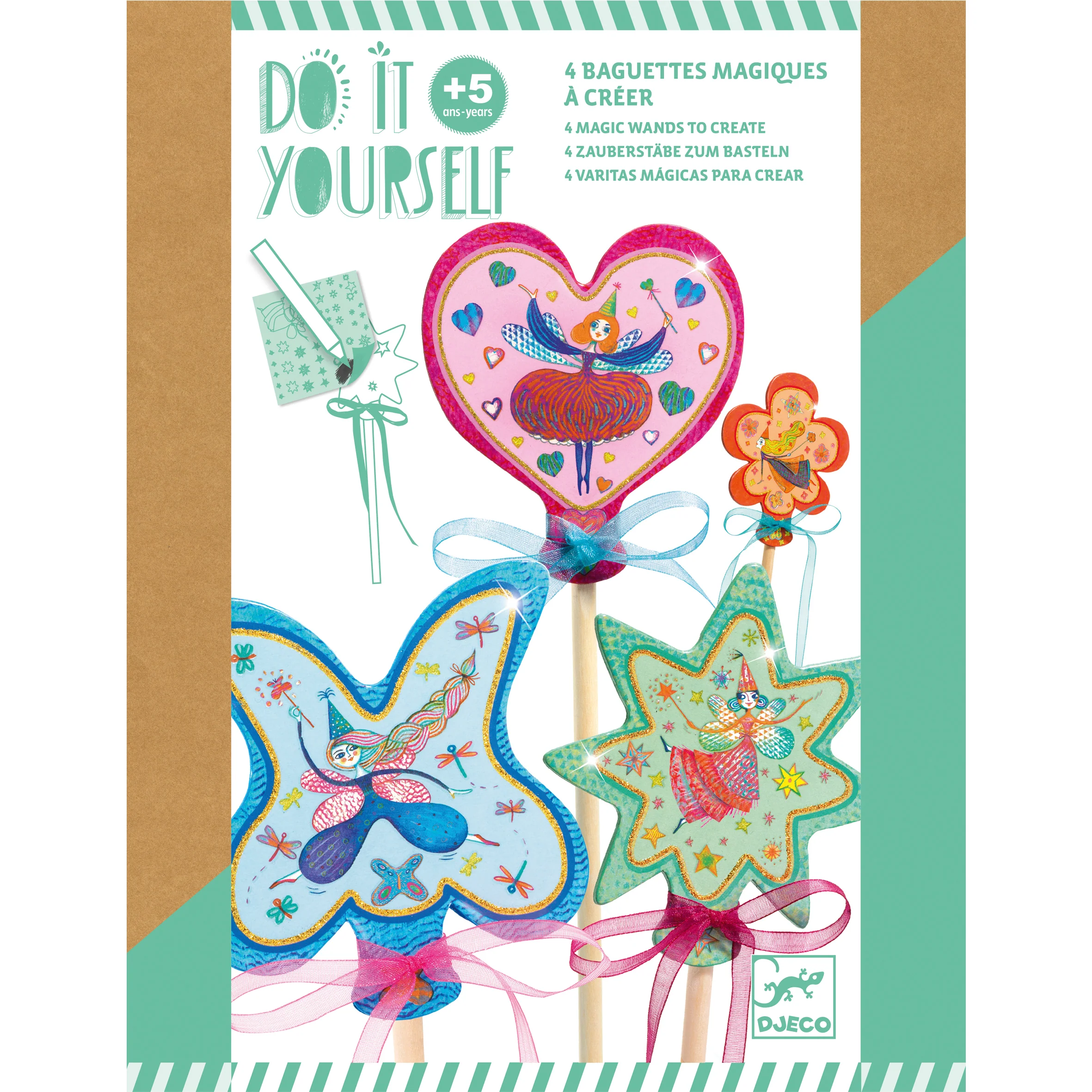 Little Fairies Wands DIY Craft Kit made from FSCĀ® Certified Paper - Image 2