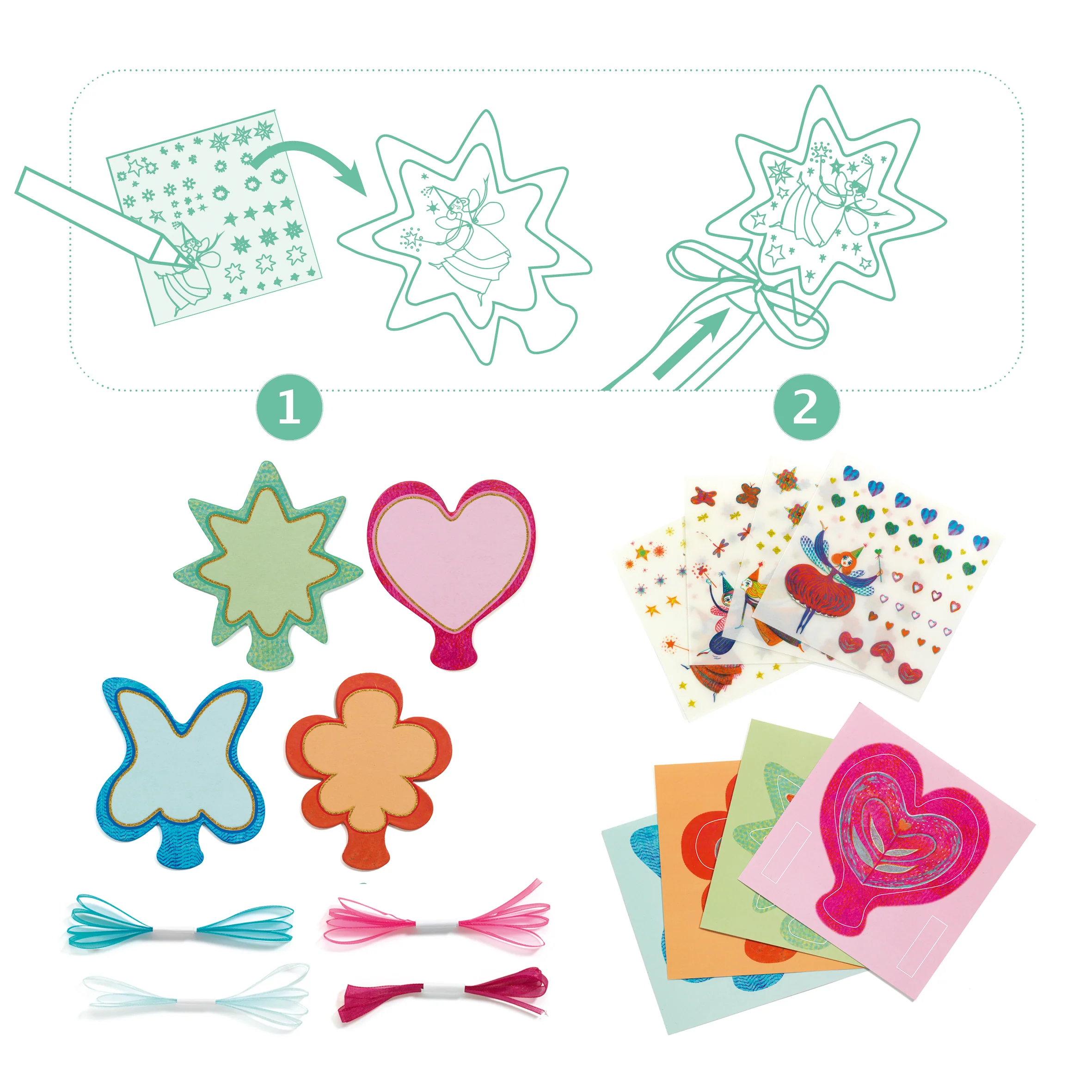 Little Fairies Wands DIY Craft Kit made from FSCĀ® Certified Paper - Image 3