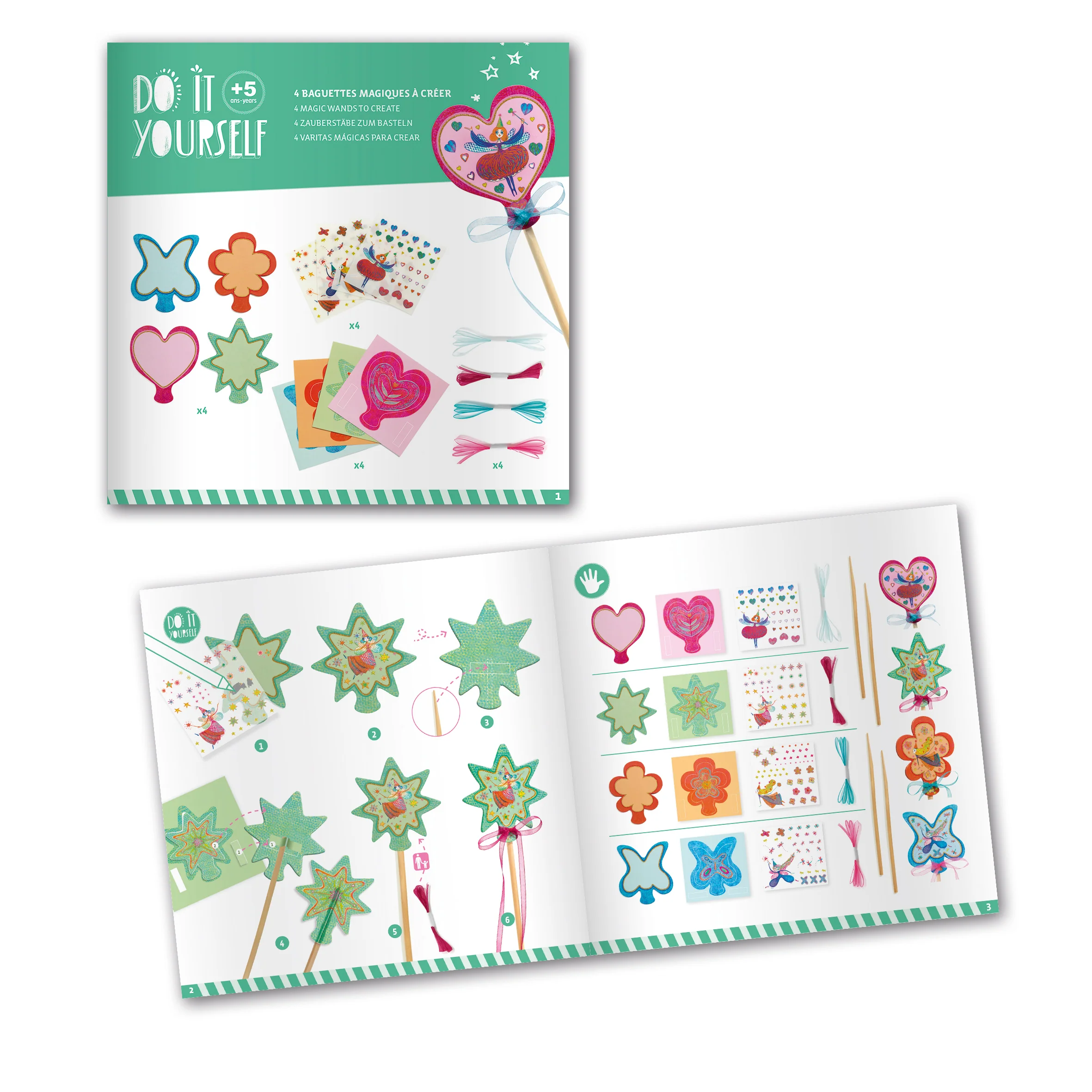 Little Fairies Wands DIY Craft Kit made from FSCĀ® Certified Paper - Image 4