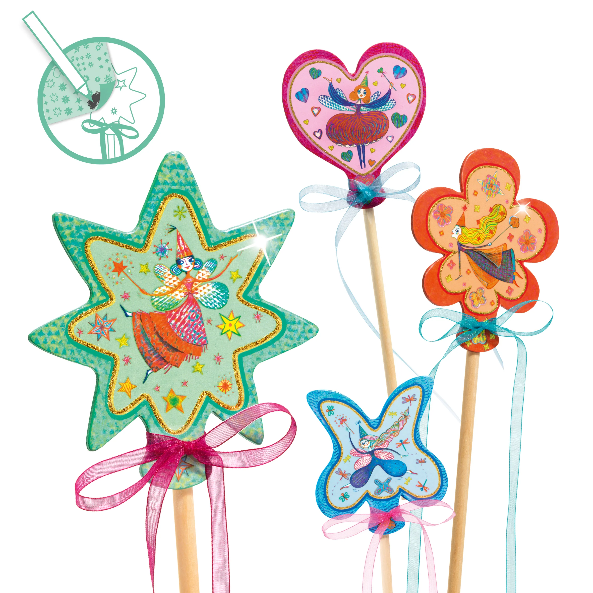 Little Fairies Wands DIY Craft Kit made from FSCĀ® Certified Paper - Image 5