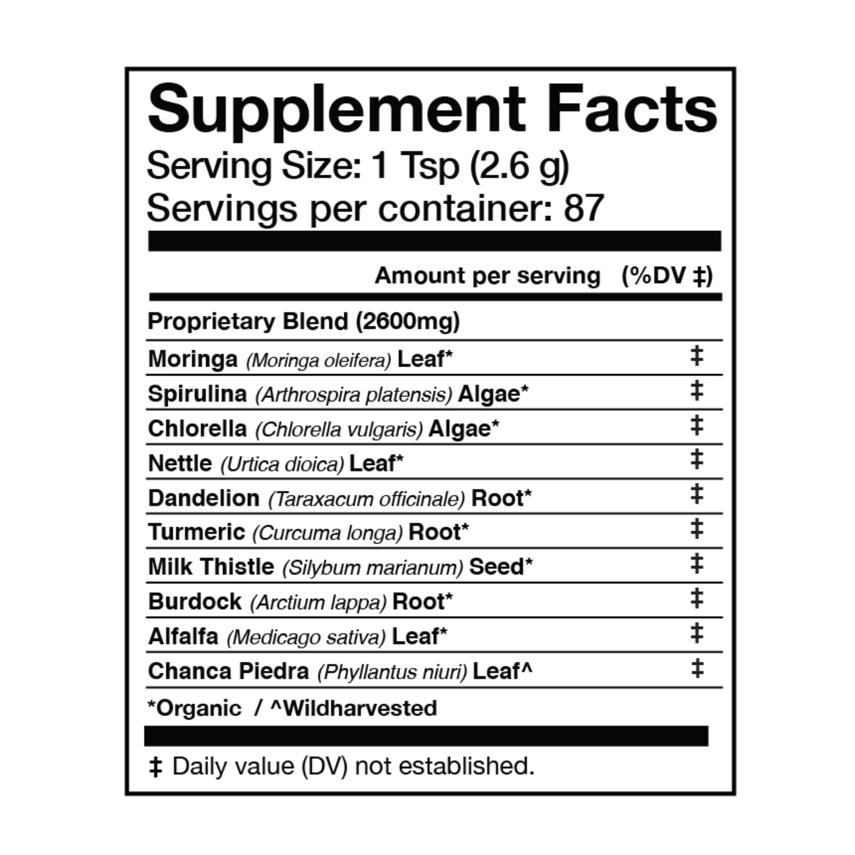 LIVER VITALITY Greens, Daily Cleanser - Image 3