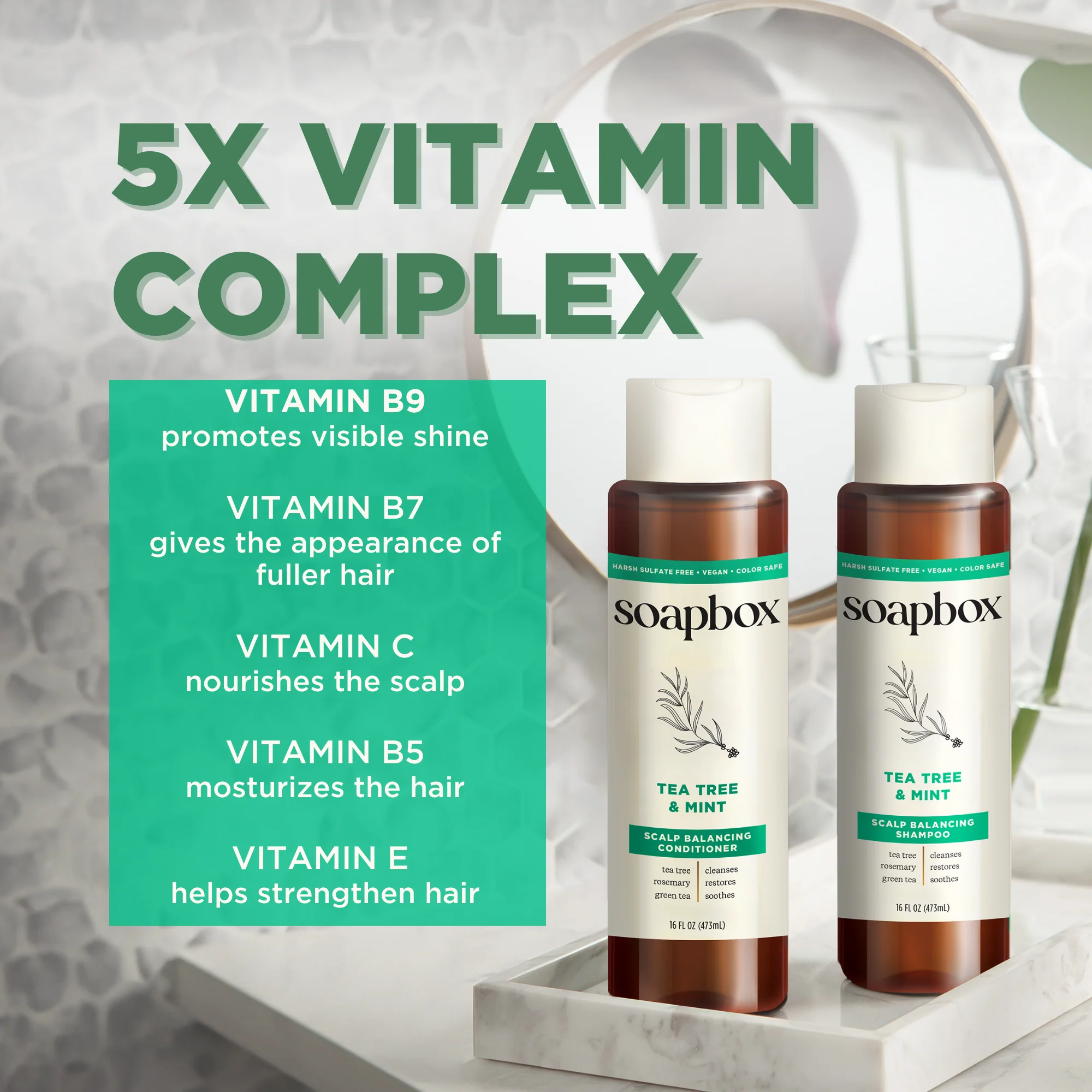 Tea Tree & Mint Scalp Balancing Shampoo - Image 4
