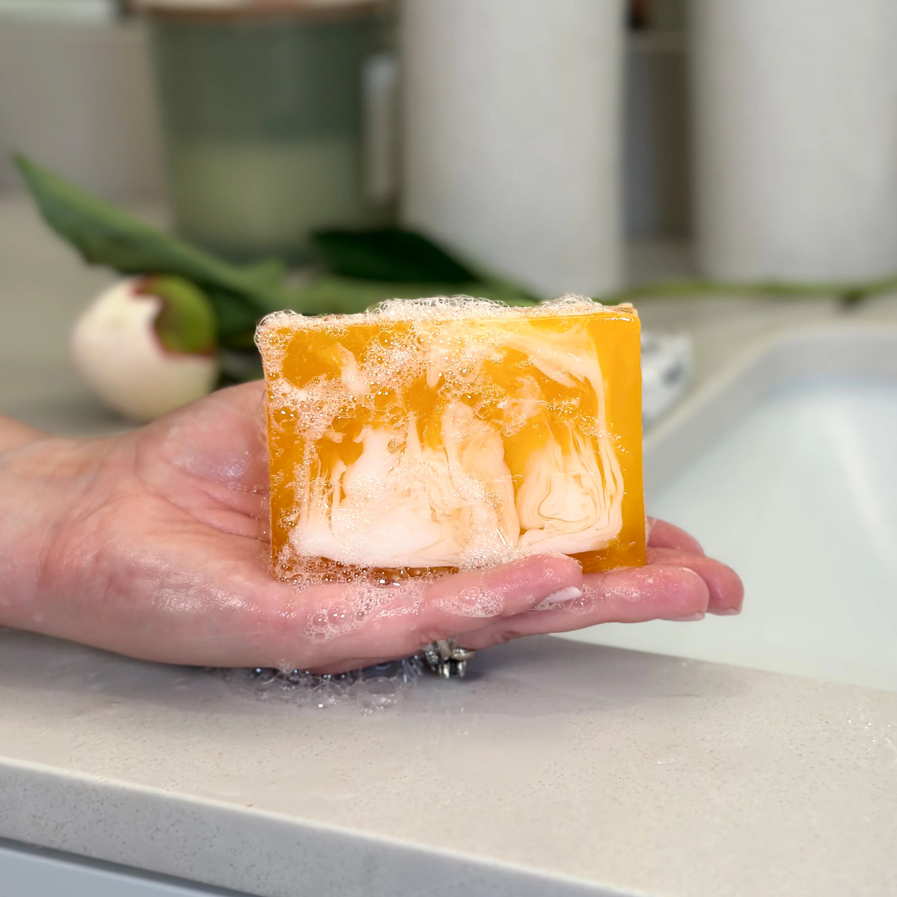 Mango Coconut Sorbet Hydrating Bar Soap - Image 4
