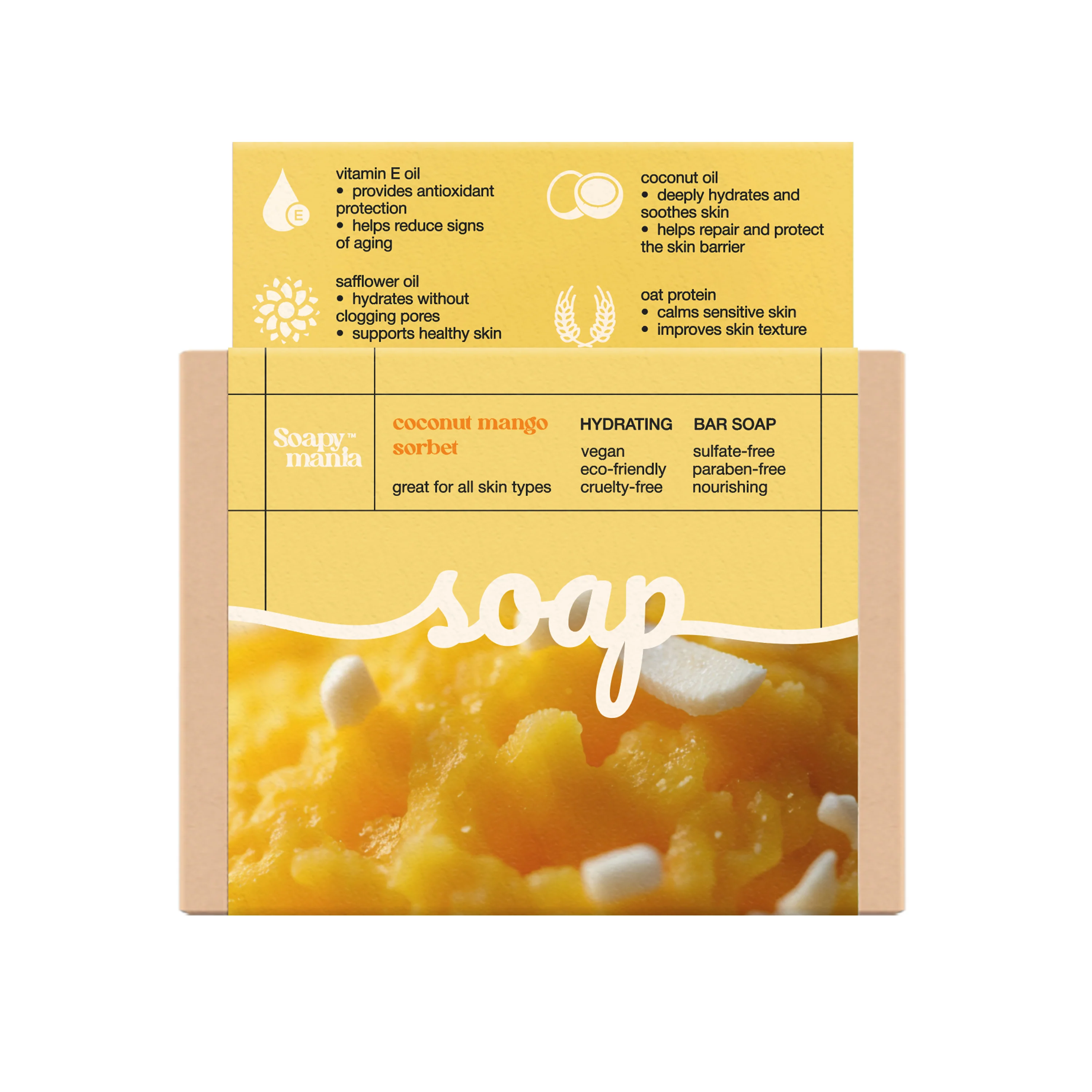 Mango Coconut Sorbet Hydrating Bar Soap - Image 5