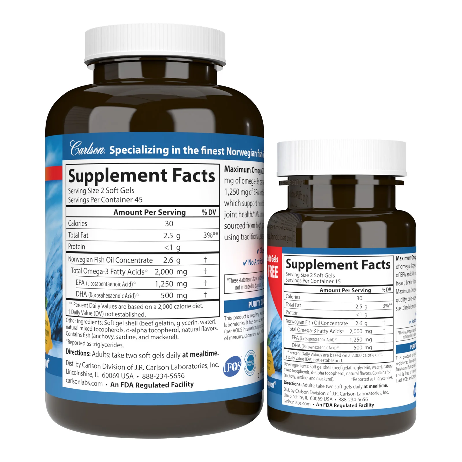 Maximum Omega 2000 - 2,000 mg Omega-3s - Image 2
