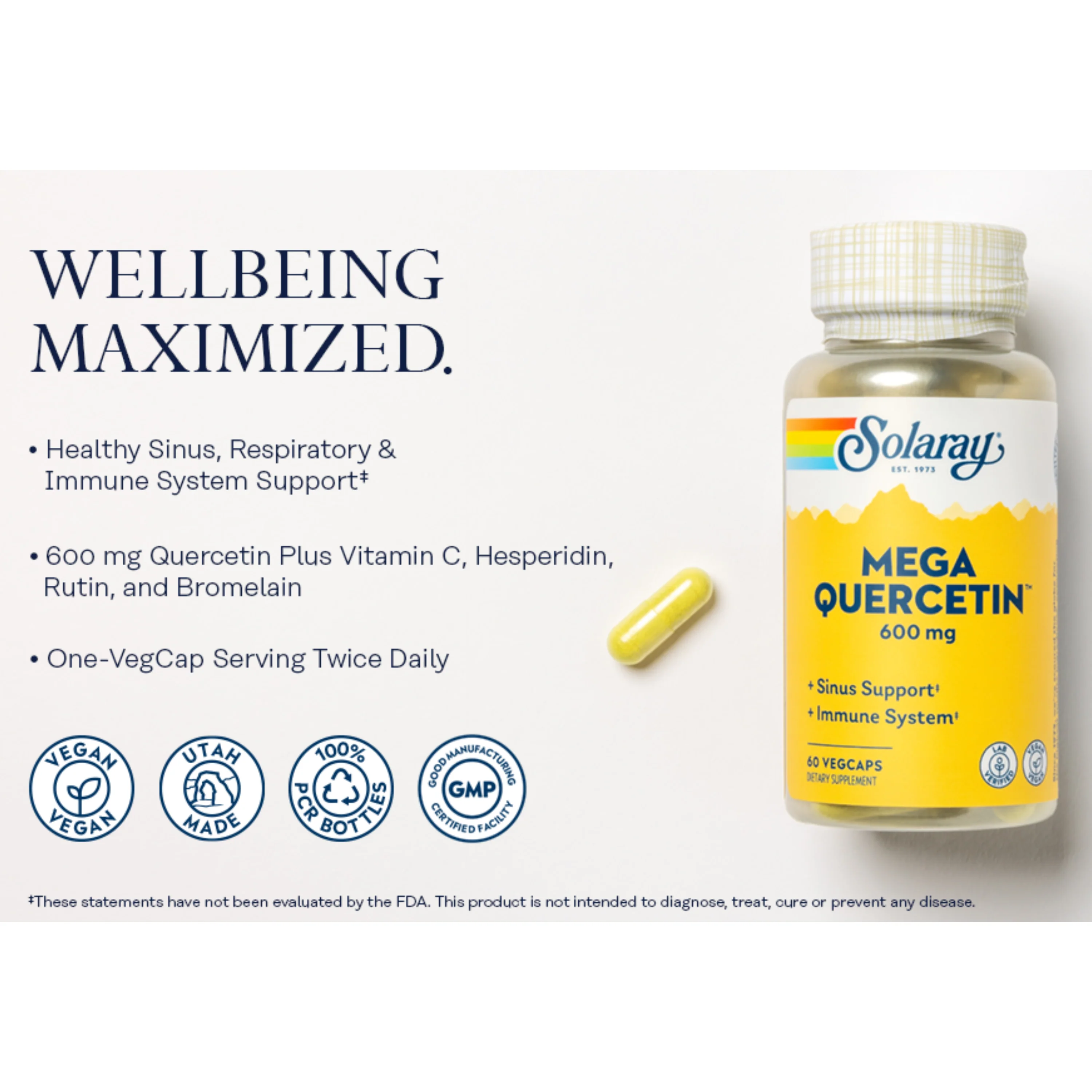 Mega Quercetin, 600 mg - Image 4
