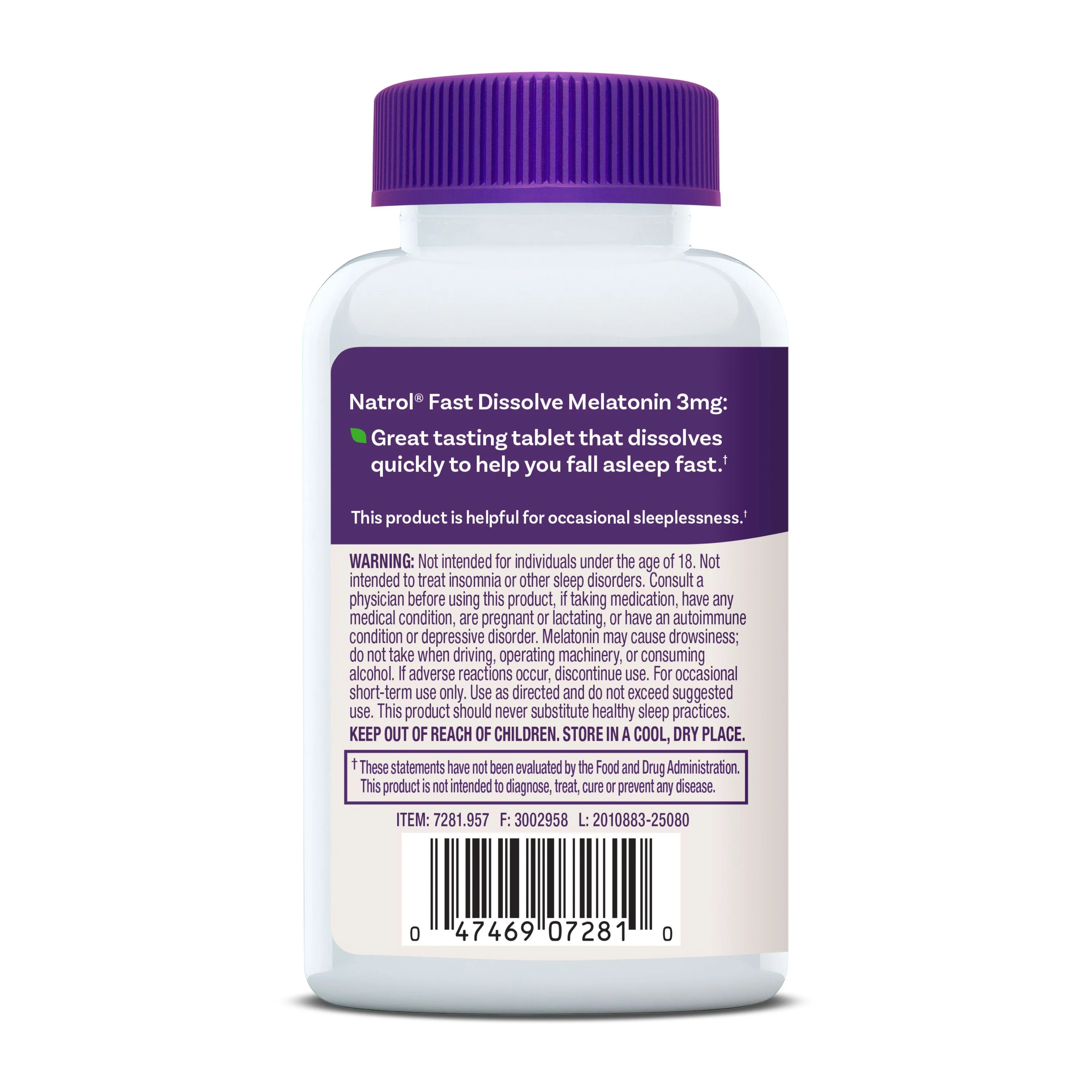 Melatonin, 3mg - Image 3