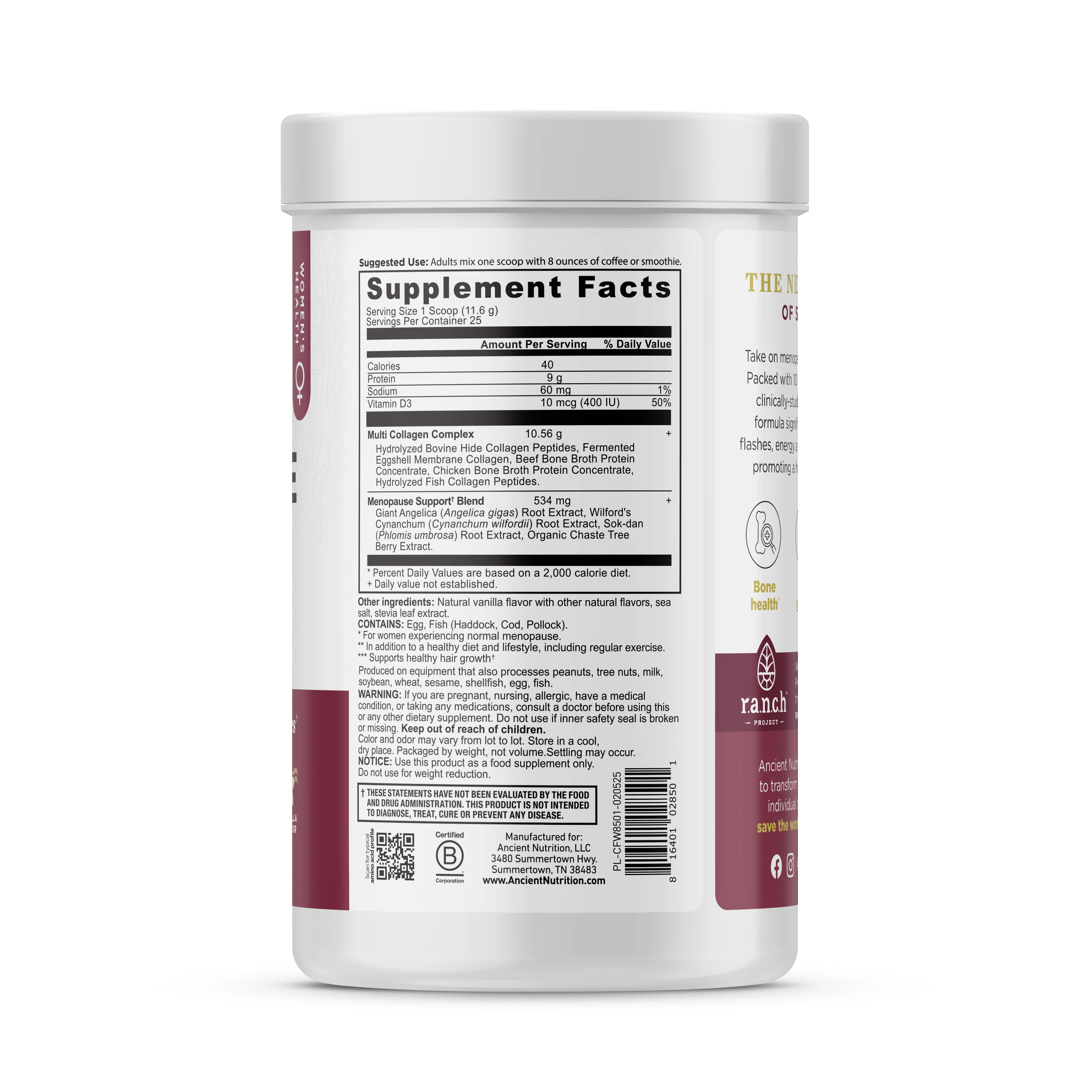 Menopause Support + Collagen Vanilla Powder - Image 3