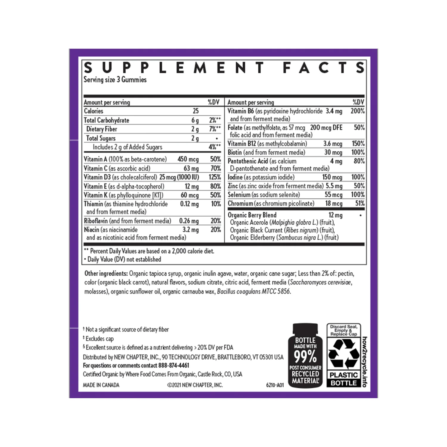 Men's Multivitamin Gummies, Nutrient Packed & Less Sugar, Berry Citrus Flavored - Image 2