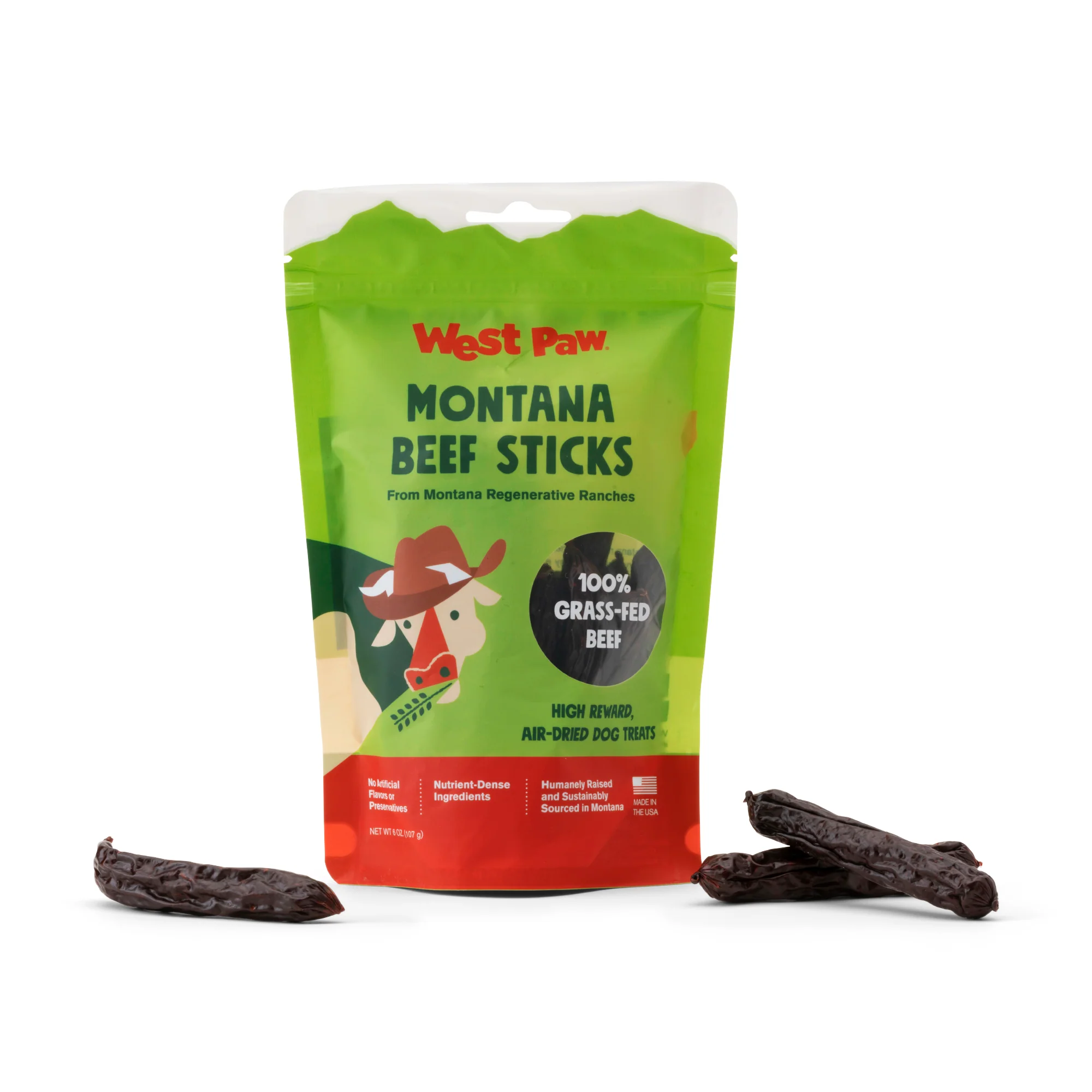 Montana Beef Sticks made from 100% Grass-Fed Beef Air-Dried Dog Treats - Image 4