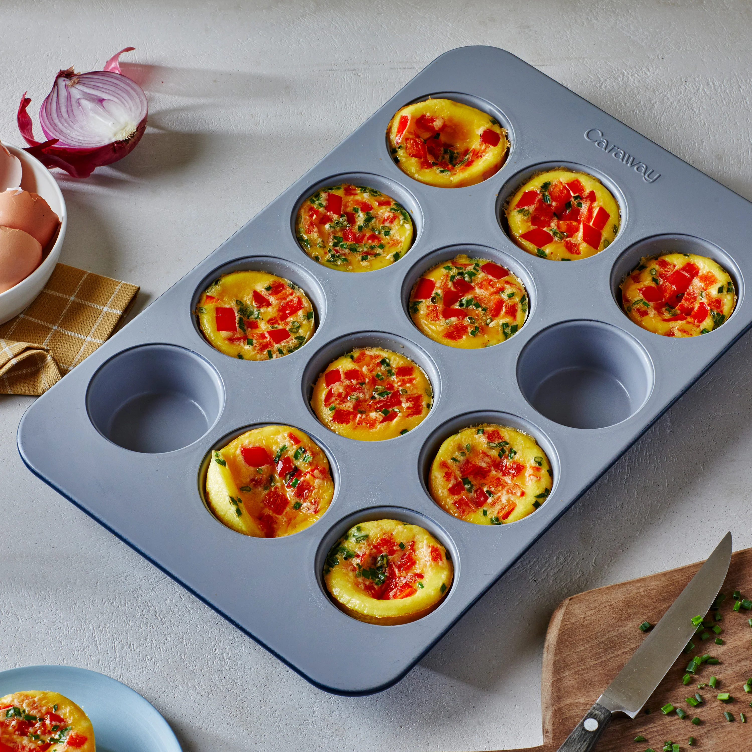 12-Cup Muffin Pan - 15.5x10” Non-Stick Ceramic - Image 4