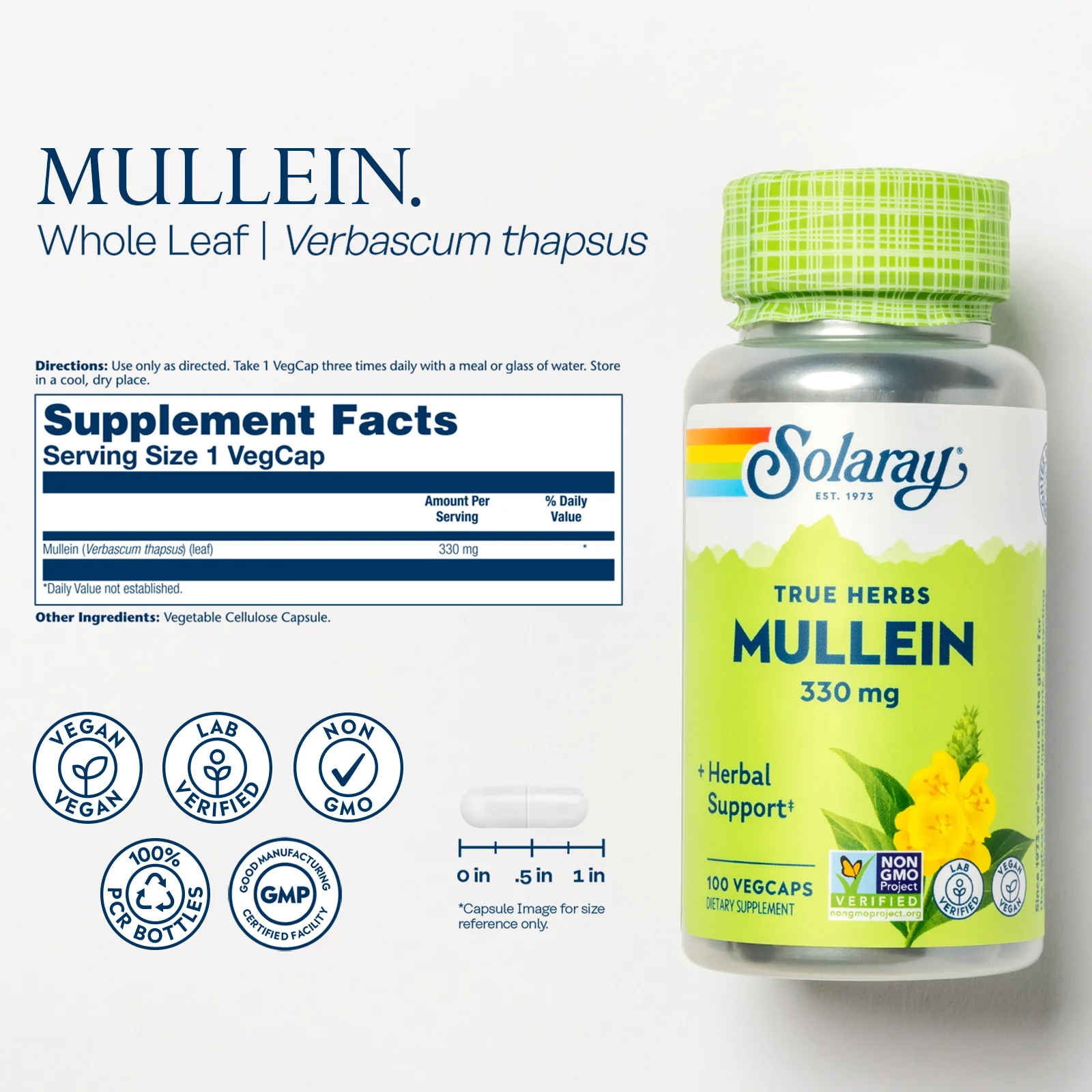 Mullein, 330 mg - Image 3