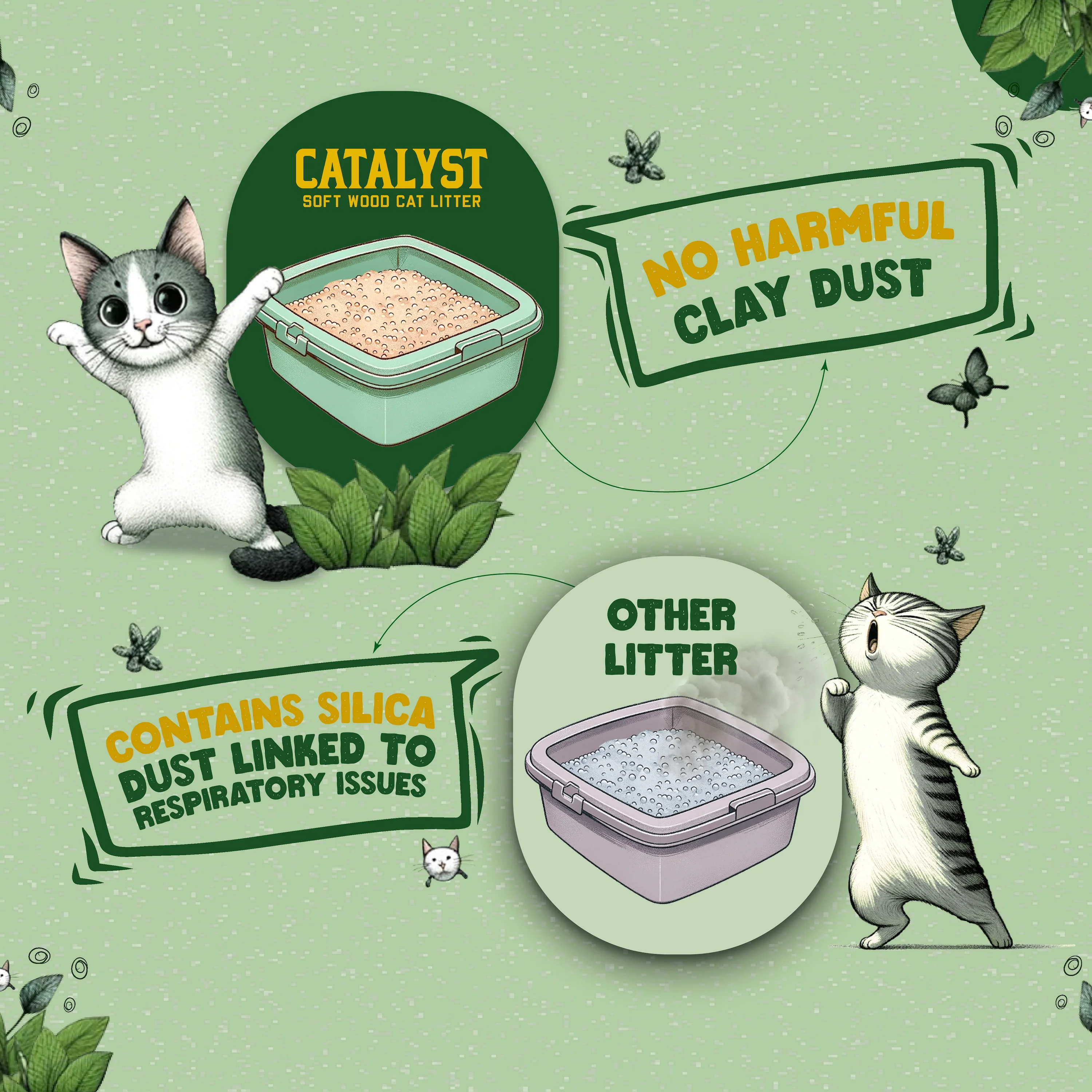 Multi-Cat Upcycled Natural Pine Clumping Cat Litter - Image 4