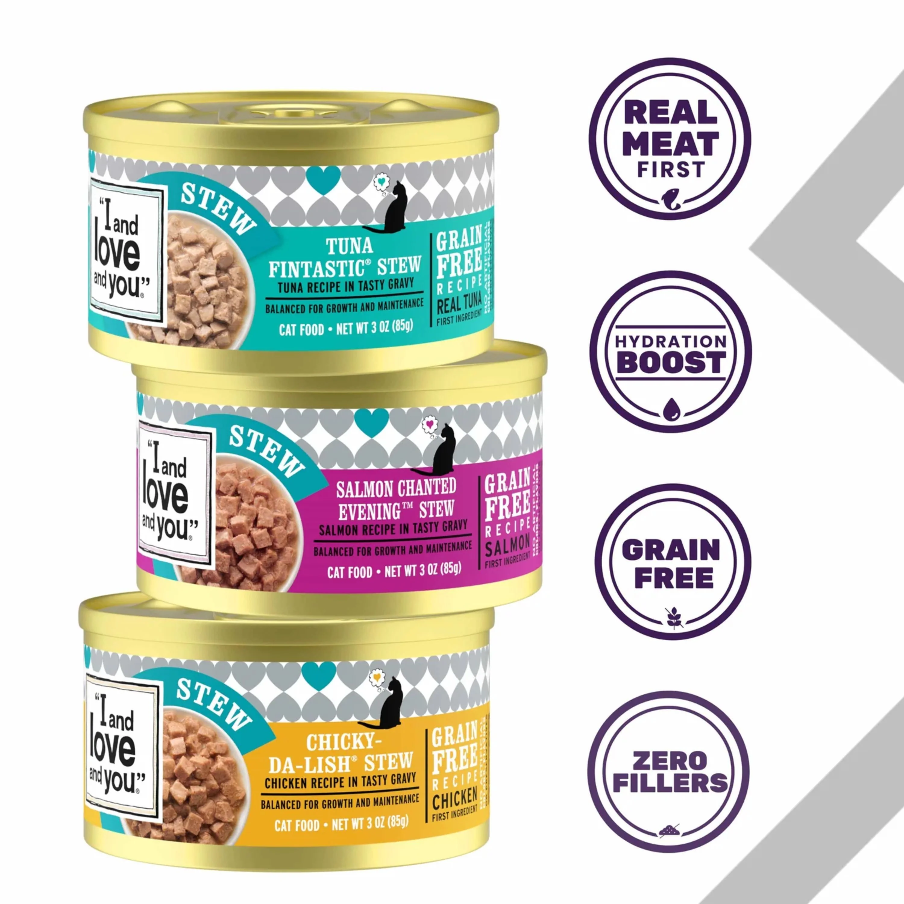 Ninja Stew Variety Pack - Chicken, Salmon and Tuna Canned Cat Food, 3oz, 12-Pack - Image 3