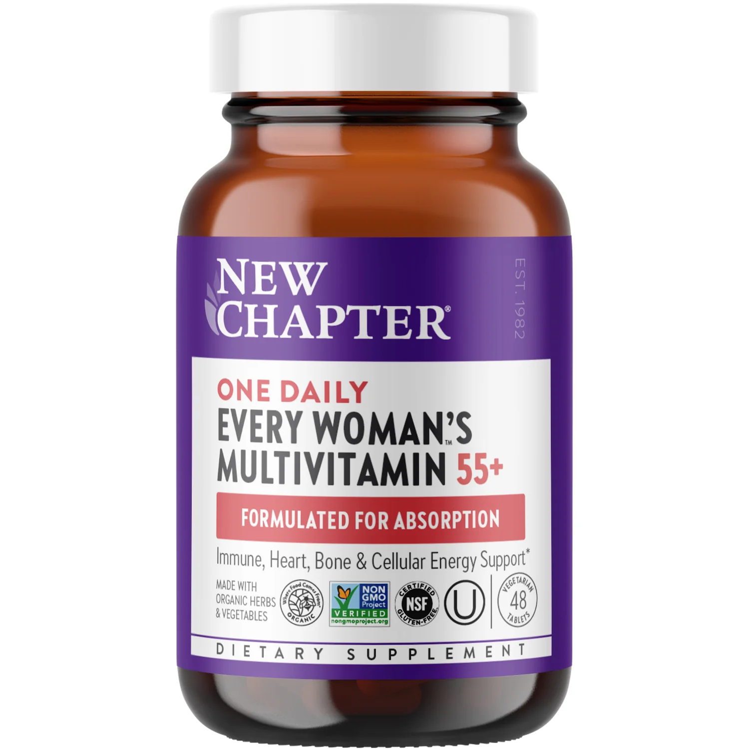 Every Womanâ˘'s One Daily 55+ Multivitamin, for Cellular Energy, Heart & Immune Support